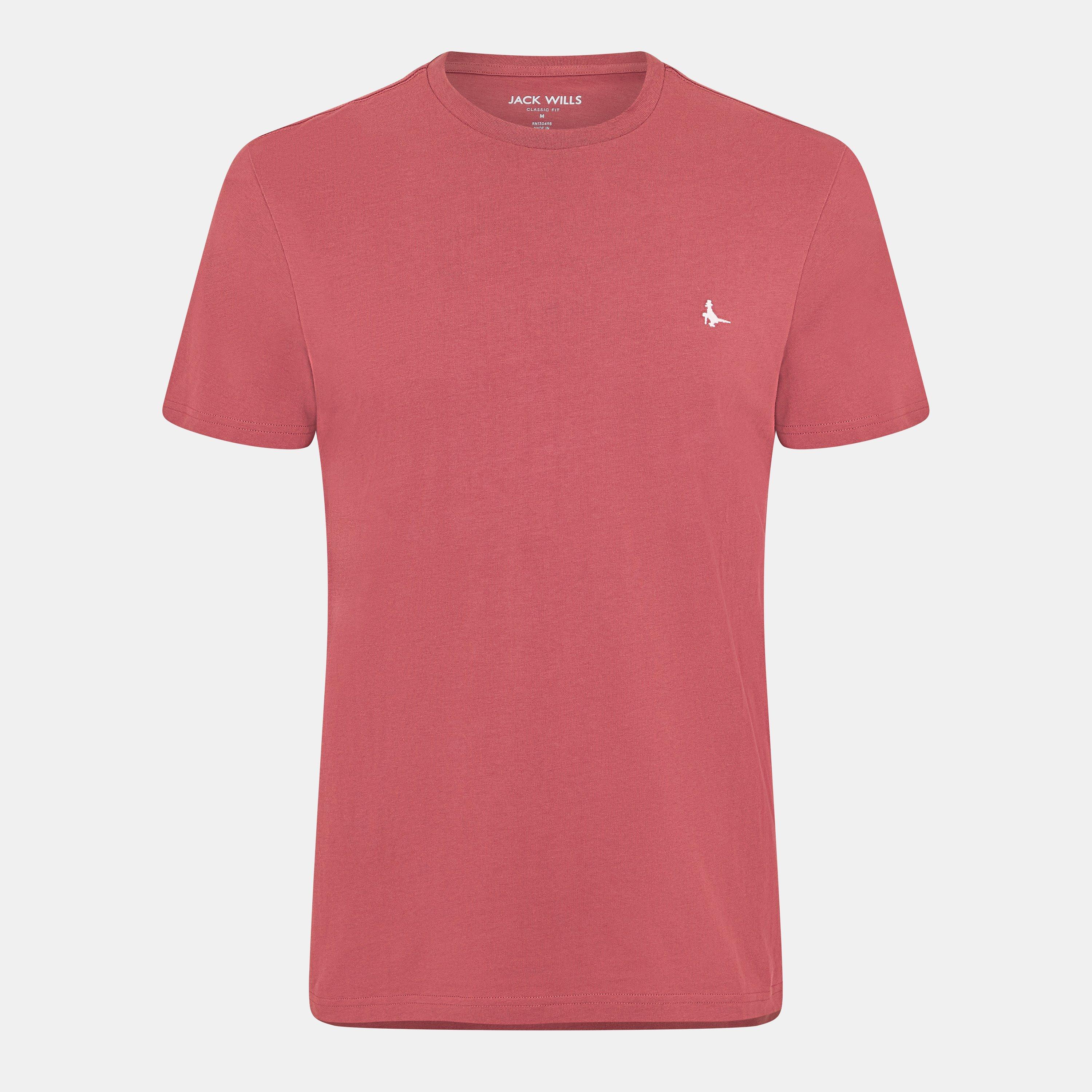 Jack Wills Men's Jw Sandleford T-Shirt - Rosewood - S