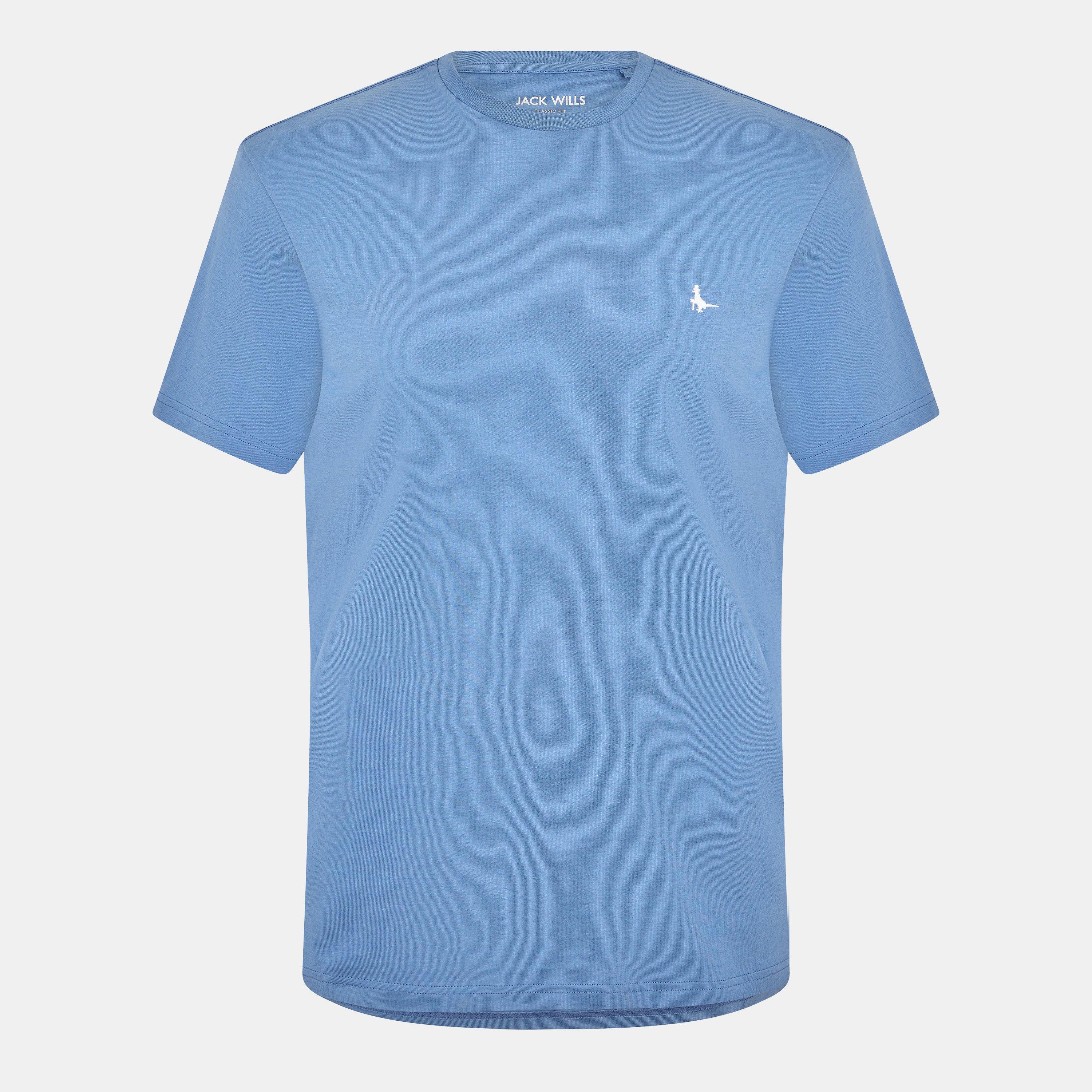 Jack Wills Men's Jw Sandleford T-Shirt - Steel Blue - M