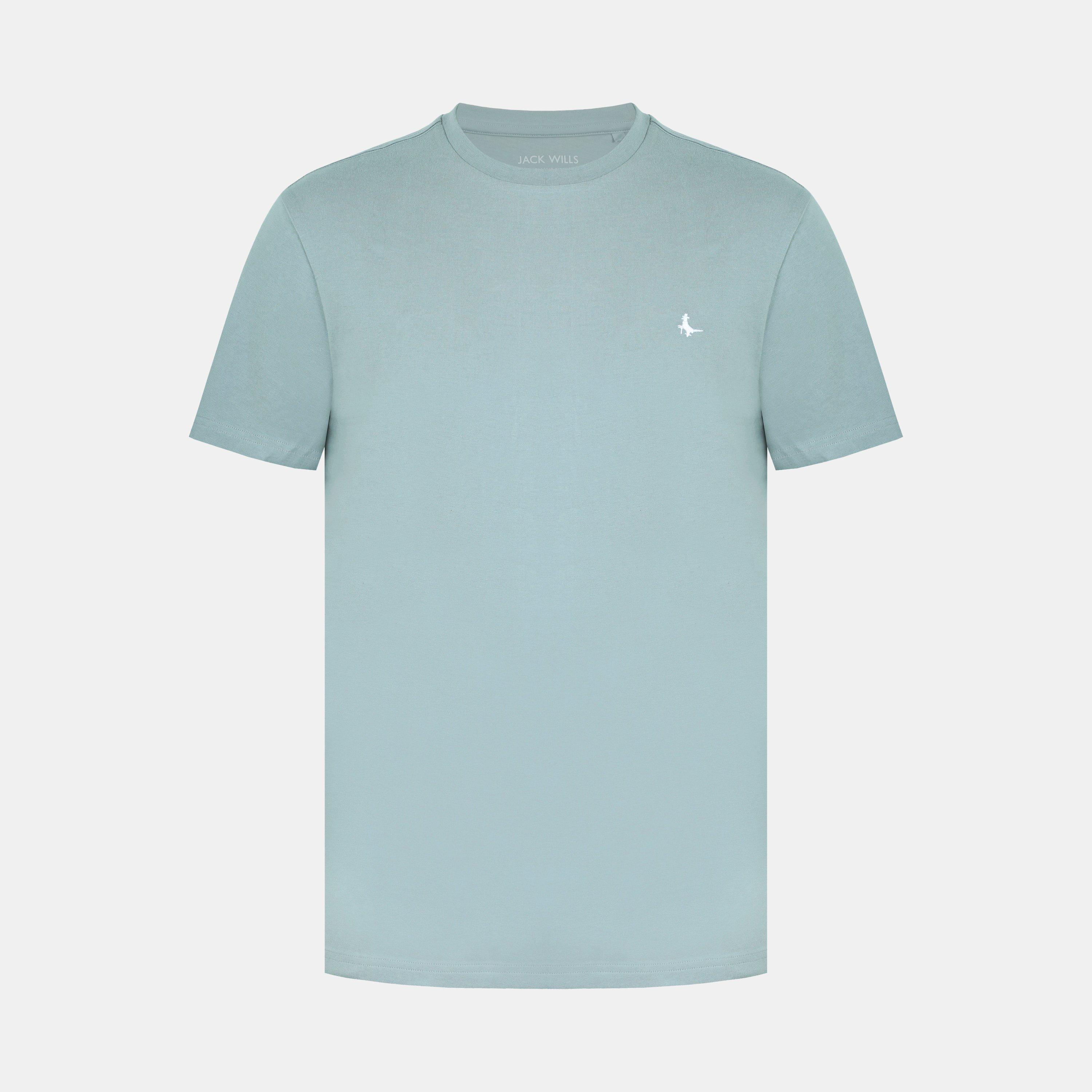 Jack Wills Men's Jw Sandleford T-Shirt - Light Blue - L