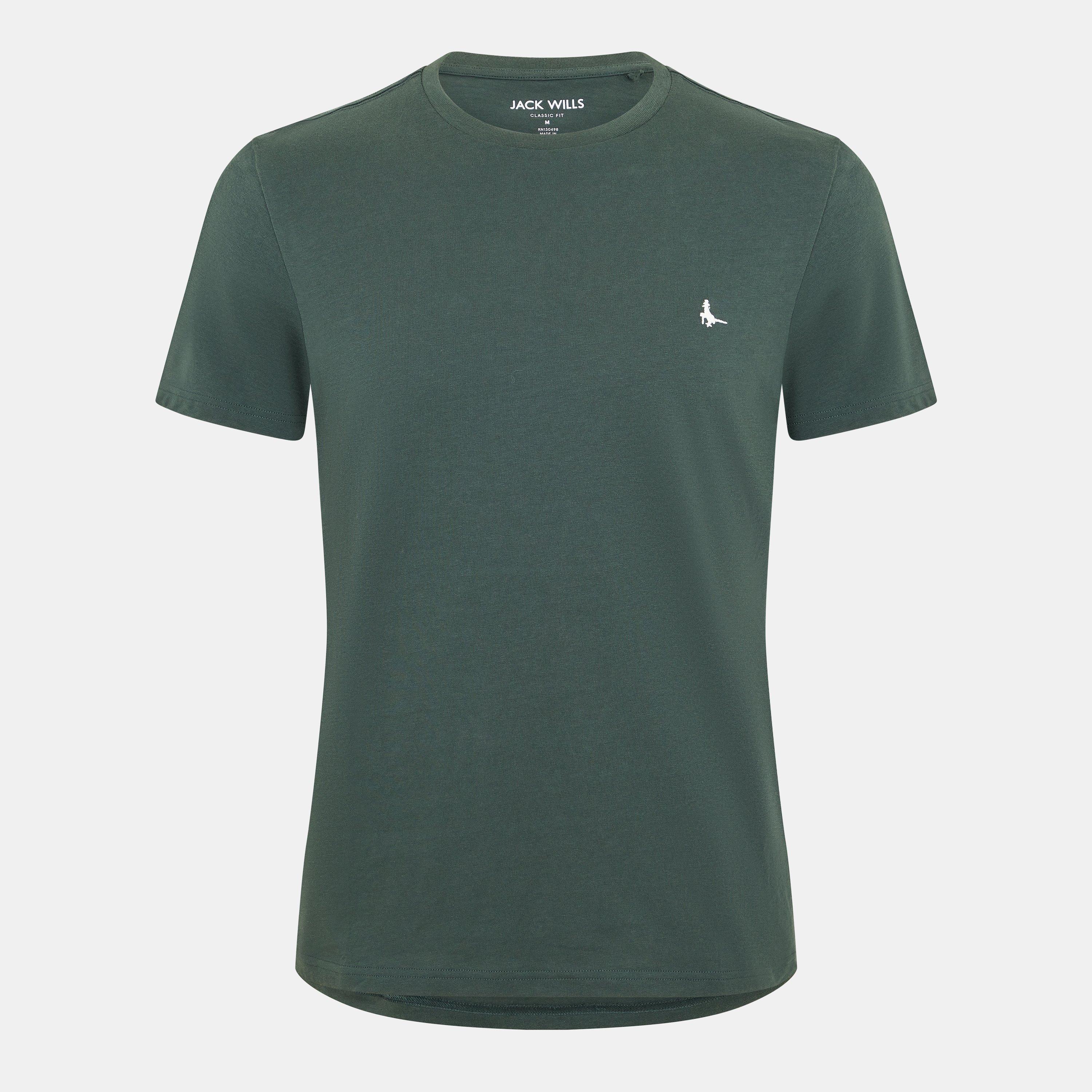 Jack Wills Men's Jw Sandleford T-Shirt - Dark Pine - 2XL