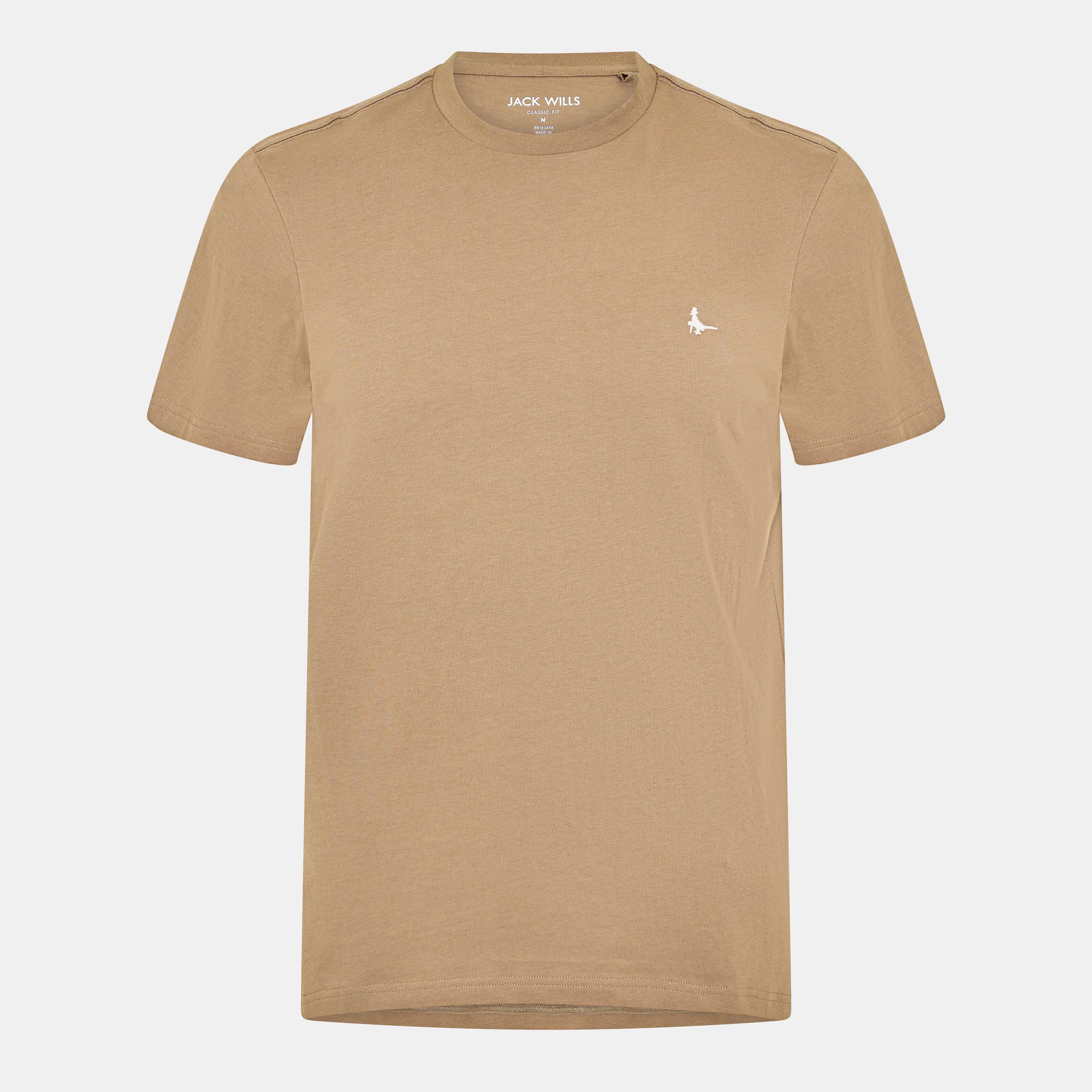 Jack Wills Men's Jw Sandleford T-Shirt - Fawn - M