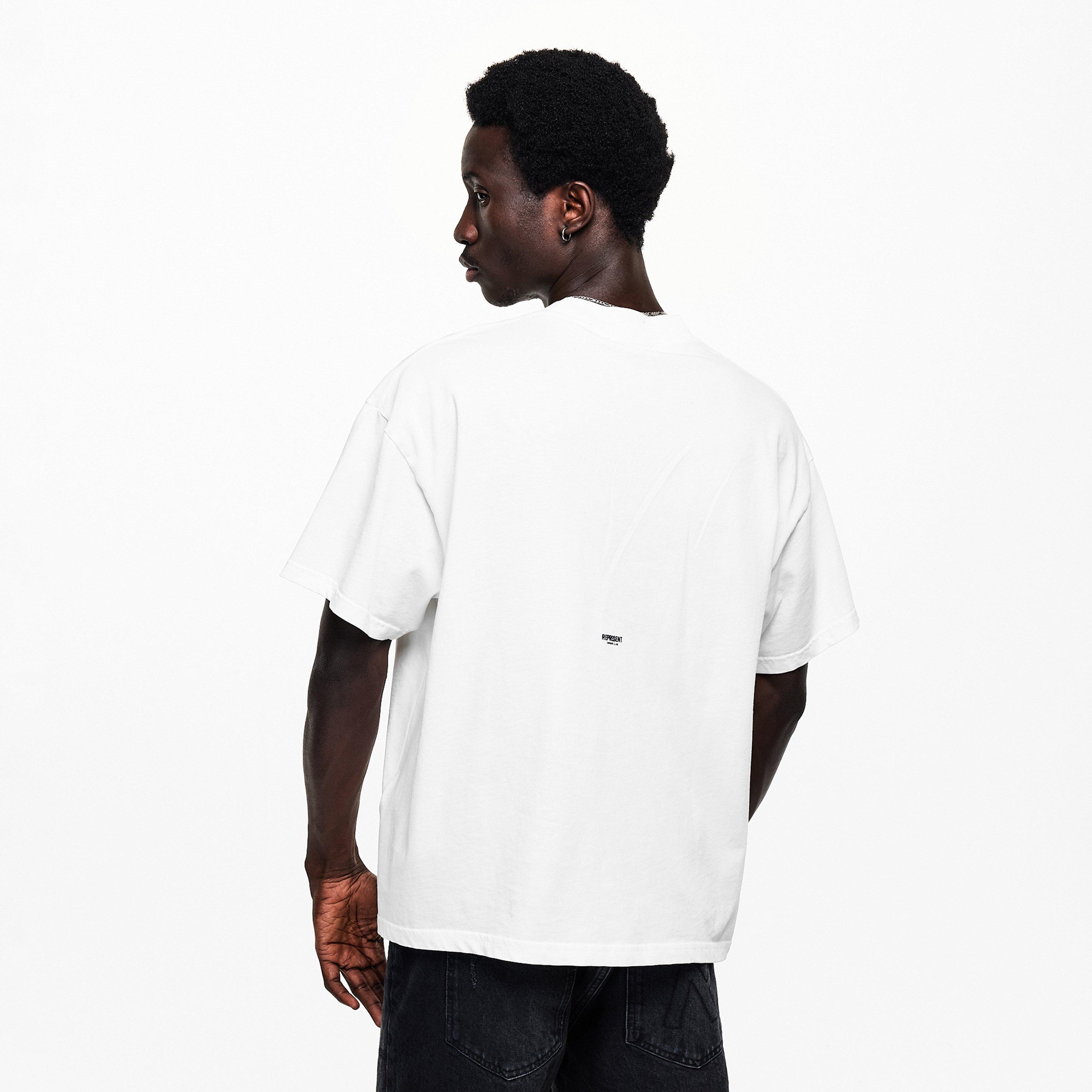 Flat White - Represent - Men's Oversized T-Shirt - 4