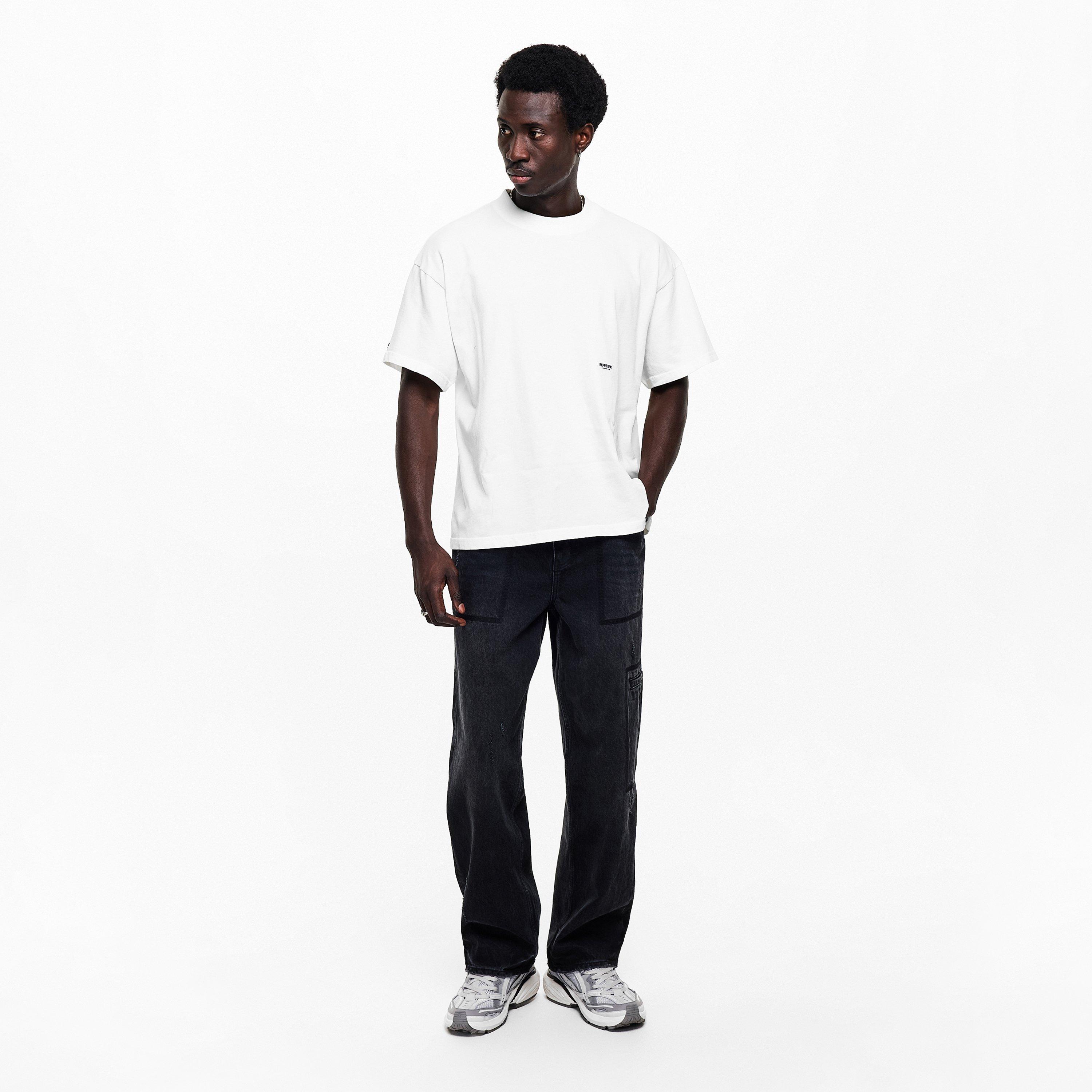 Flat White - Represent - Men's Oversized T-Shirt - 6