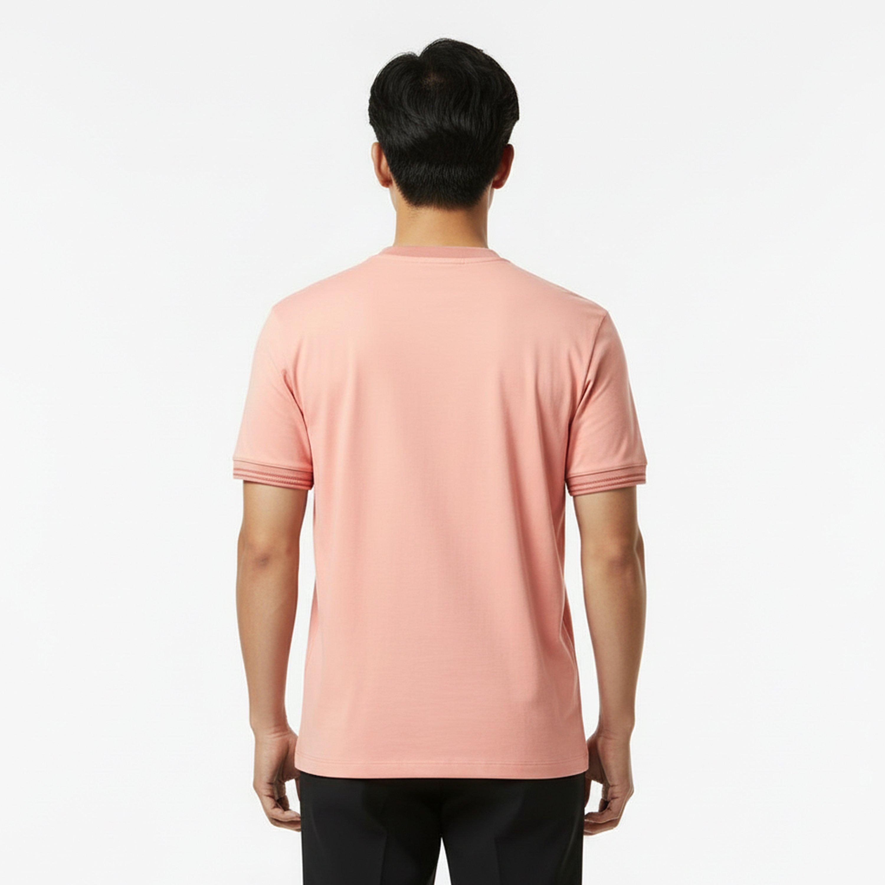 Light Pink 686 - Boss - Mens BOSS BLACK Tessler Short Sleeve Cotton T-Shirt - Regular Fit - 4