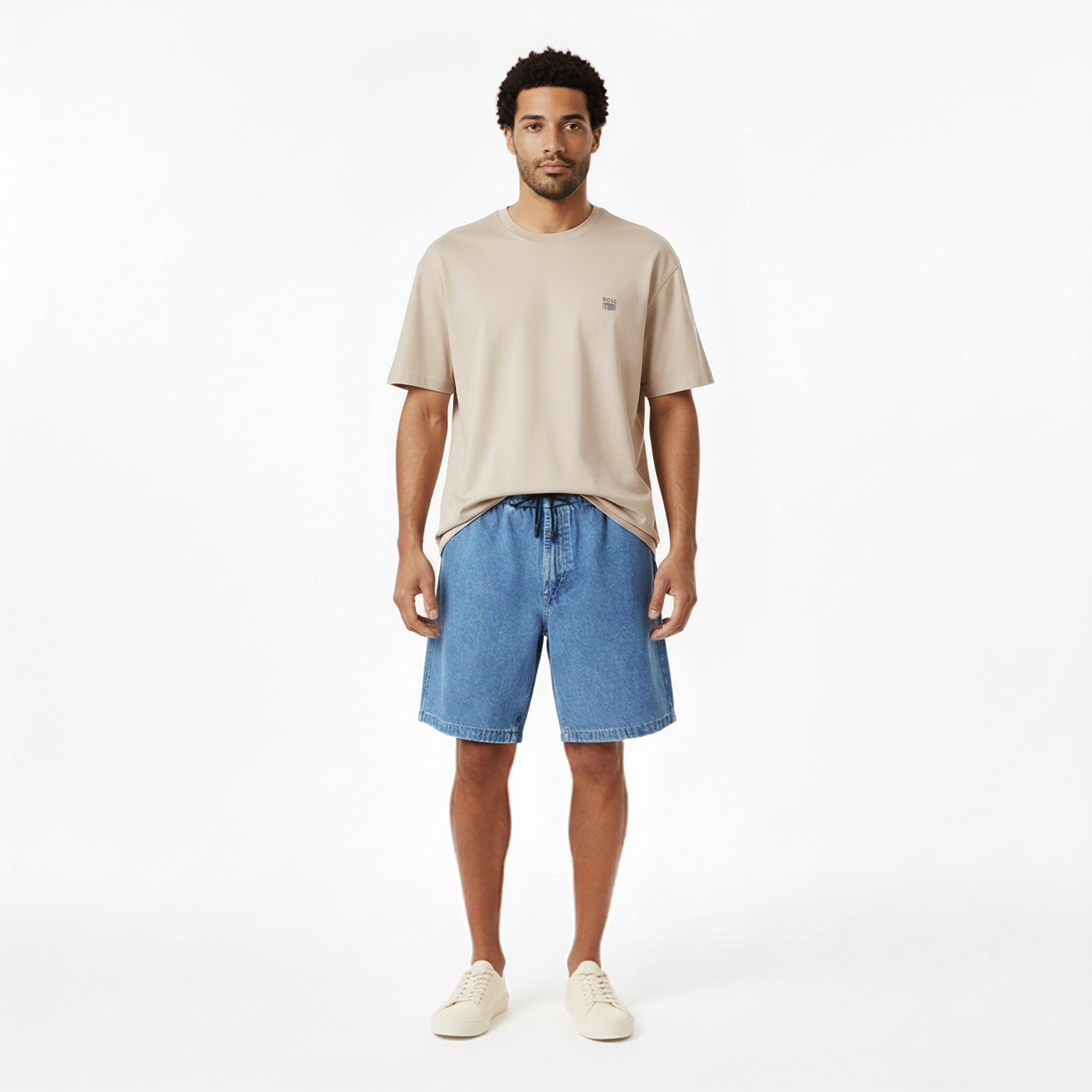 Light Grey 070 - Boss - BOSS ORANGE Cotton-jersey T-shirt with Printed Brutalism Artwork - 6