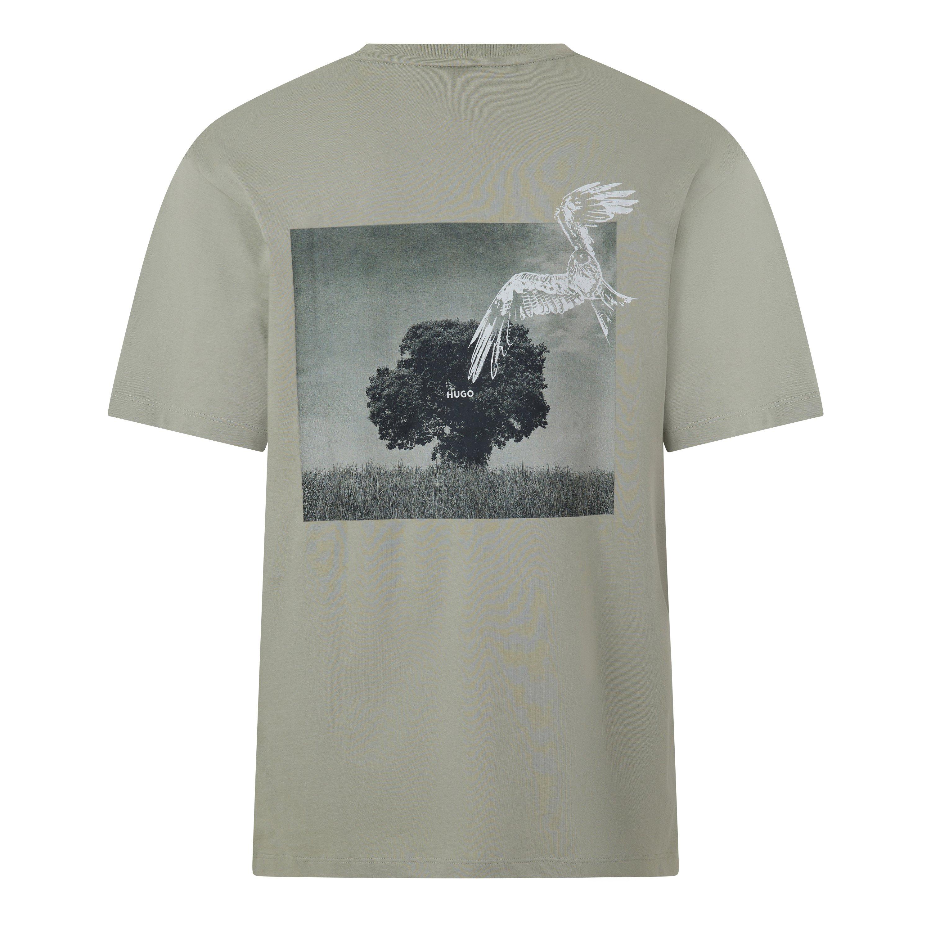 Light Green 337 - Hugo - Mens HUGO Short Sleeve T-Shirt with Logo Detail (Derlyns) - 2