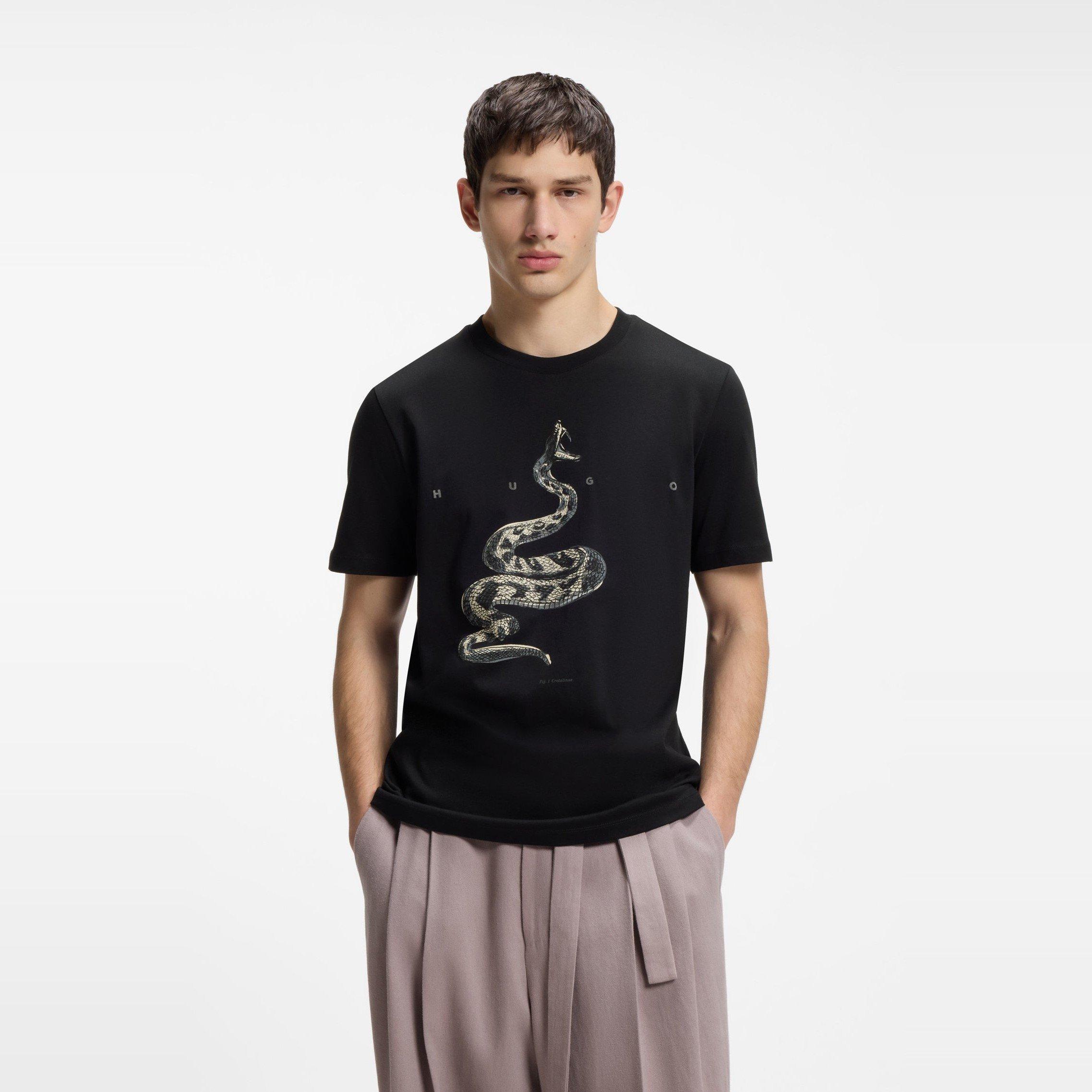 Black 001 - Hugo - Hugo Discorb Tee Sn63 - 2