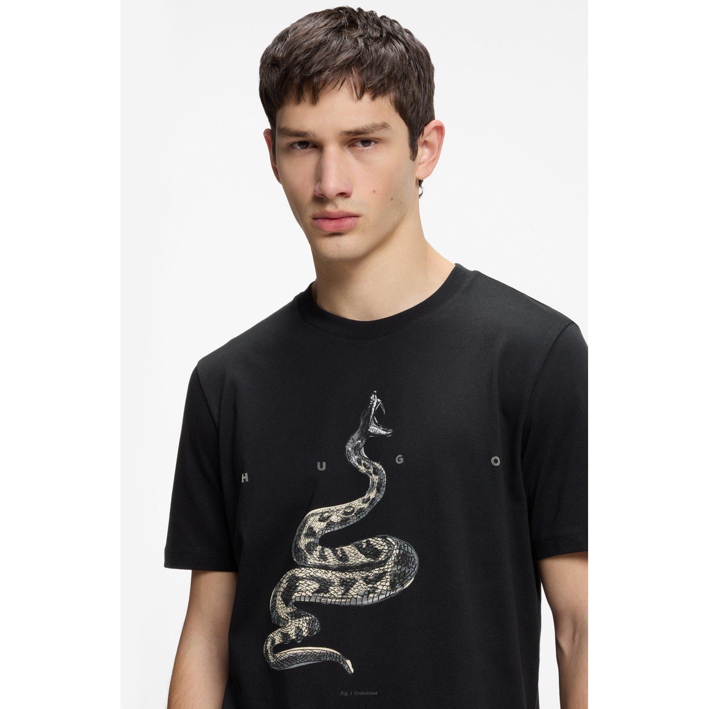 Black 001 - Hugo - Hugo Discorb Tee Sn63 - 4
