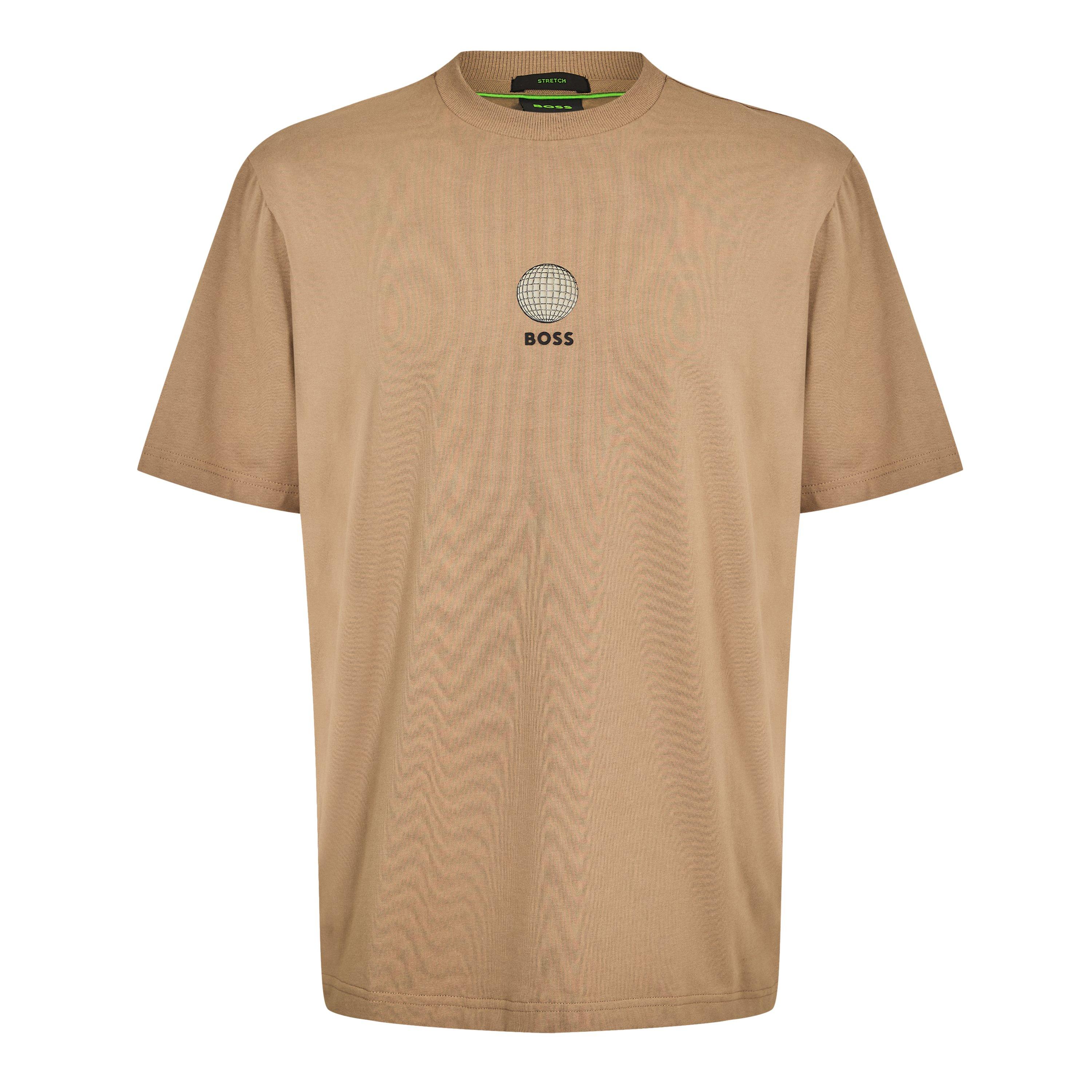 Light Green 334 - Boss - Mens BOSS GREEN Golf Terrace Short Sleeve Top with Unique Front & Back Detail - 1