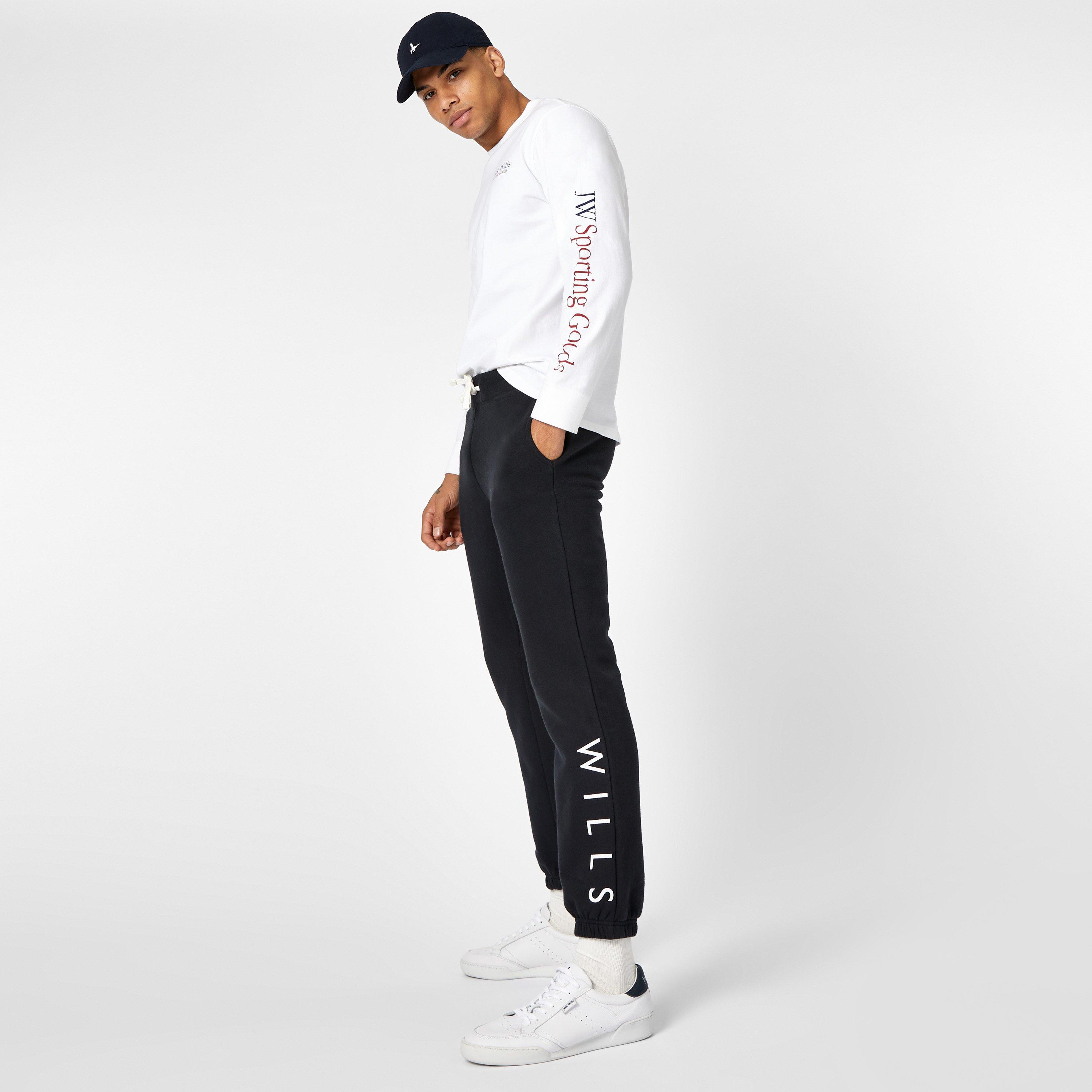 Black - Jack Wills - Wills Logo Joggers - 5