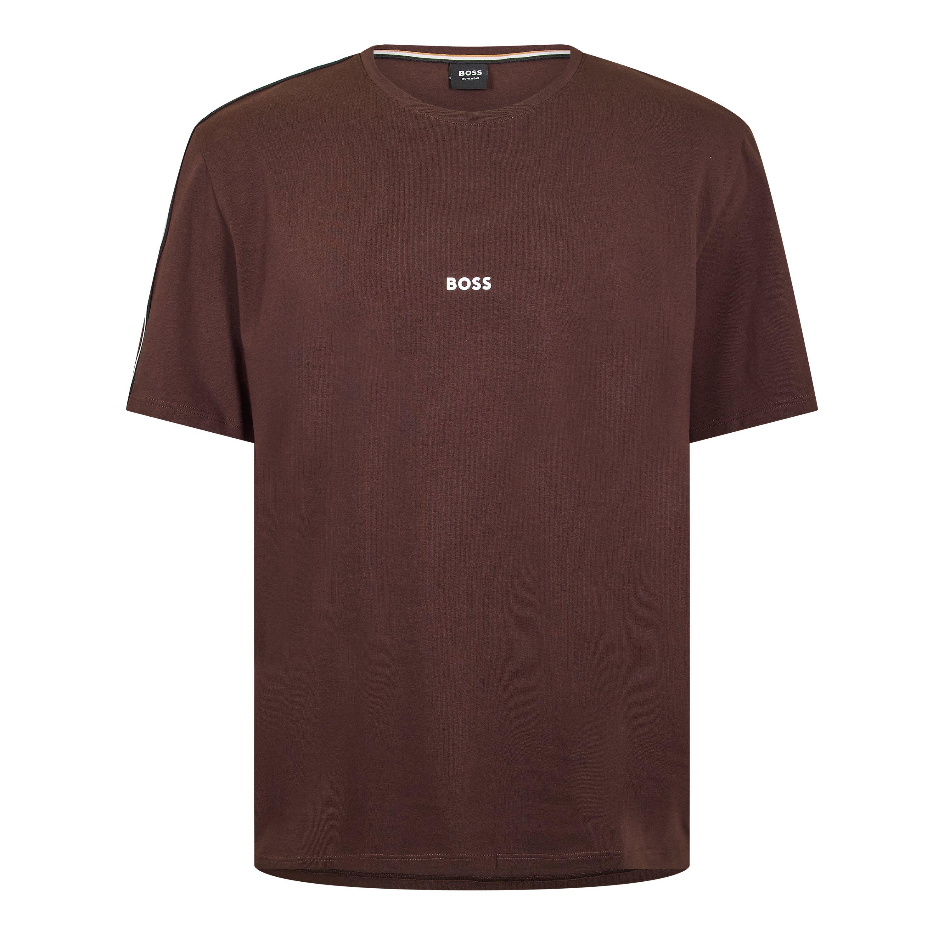 Boss Men's Bodywear Unique Short Sleeve Casual T-Shirt - Dark Brown 207 - 2XL