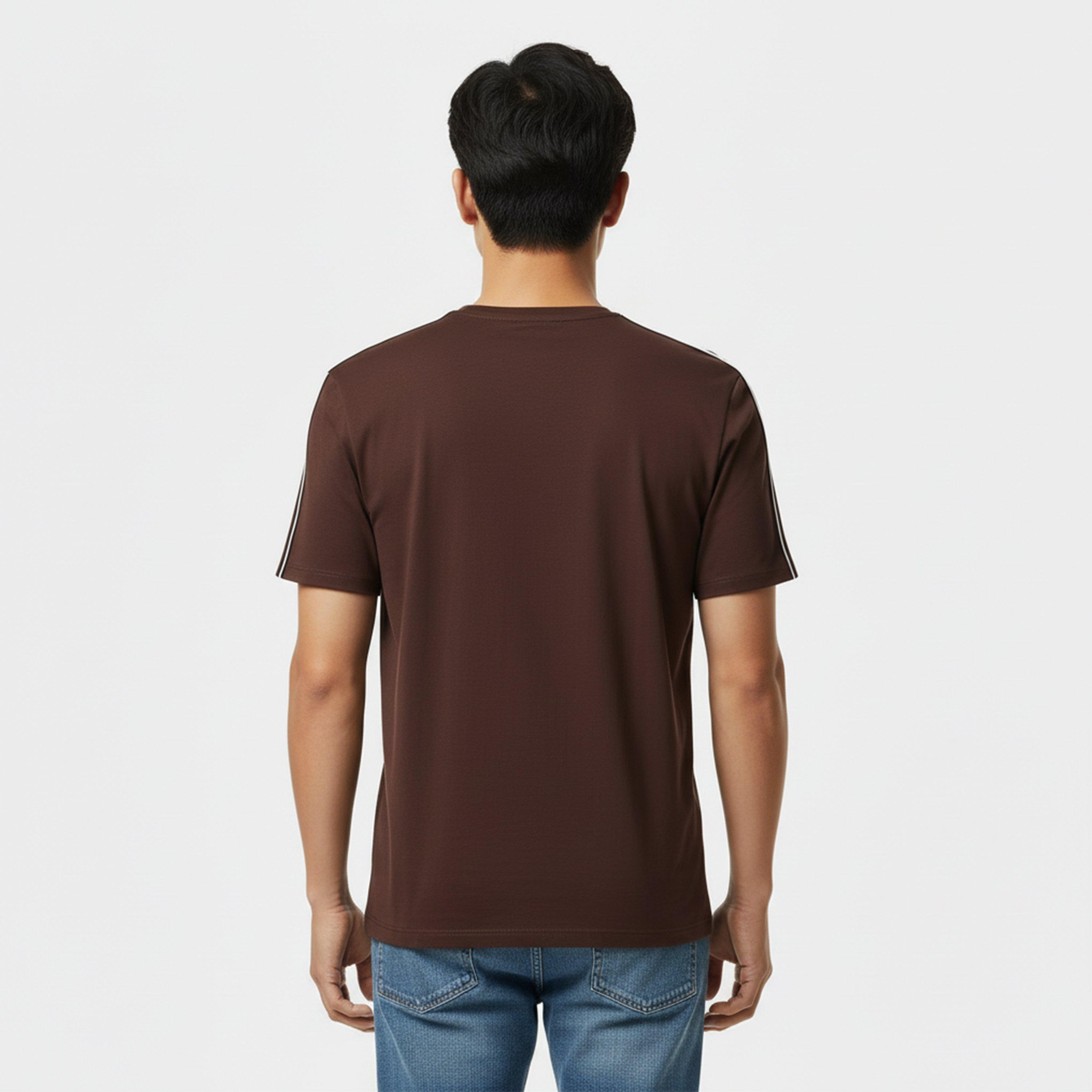 Dark Brown 207 - Boss - Mens BOSS Bodywear Unique Short Sleeve Casual T-Shirt - 4