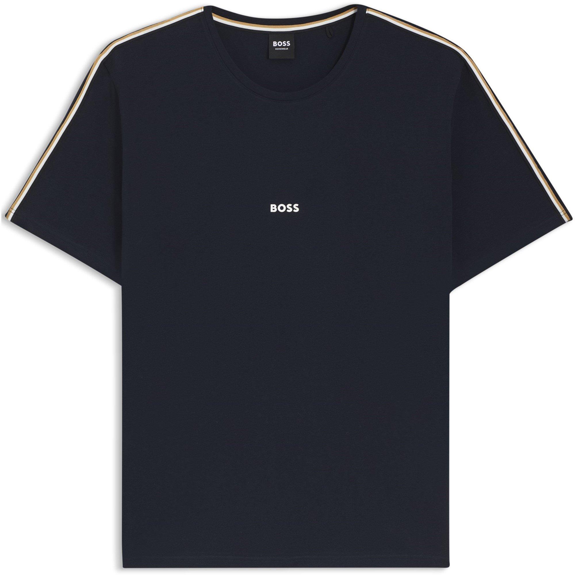 Boss Men's Bodywear Unique Short Sleeve Casual T-Shirt - Dark Blue 403 - 2XL
