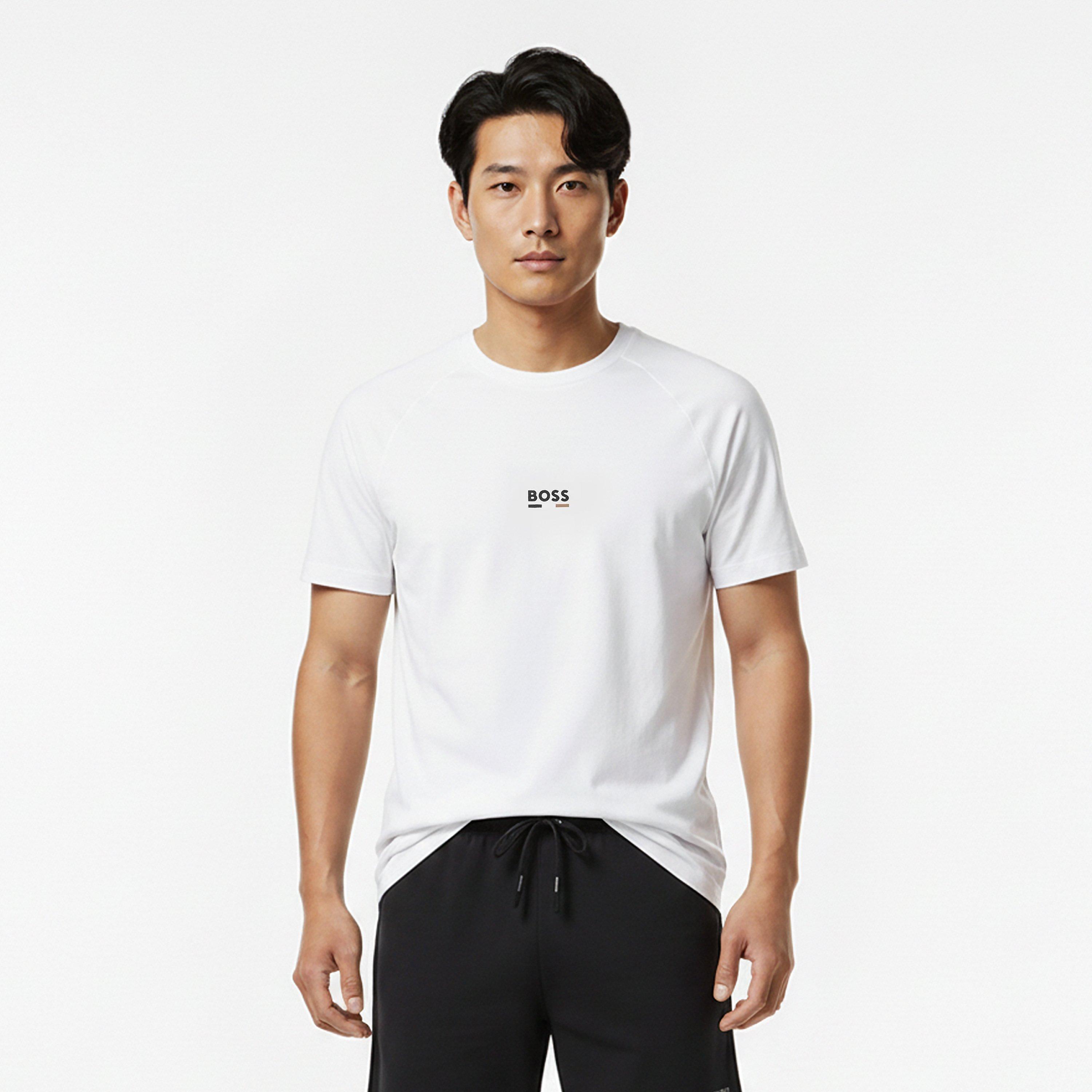 White 105 - Boss - T-Shirt Rn Slim Fit 10249533 0 - 3