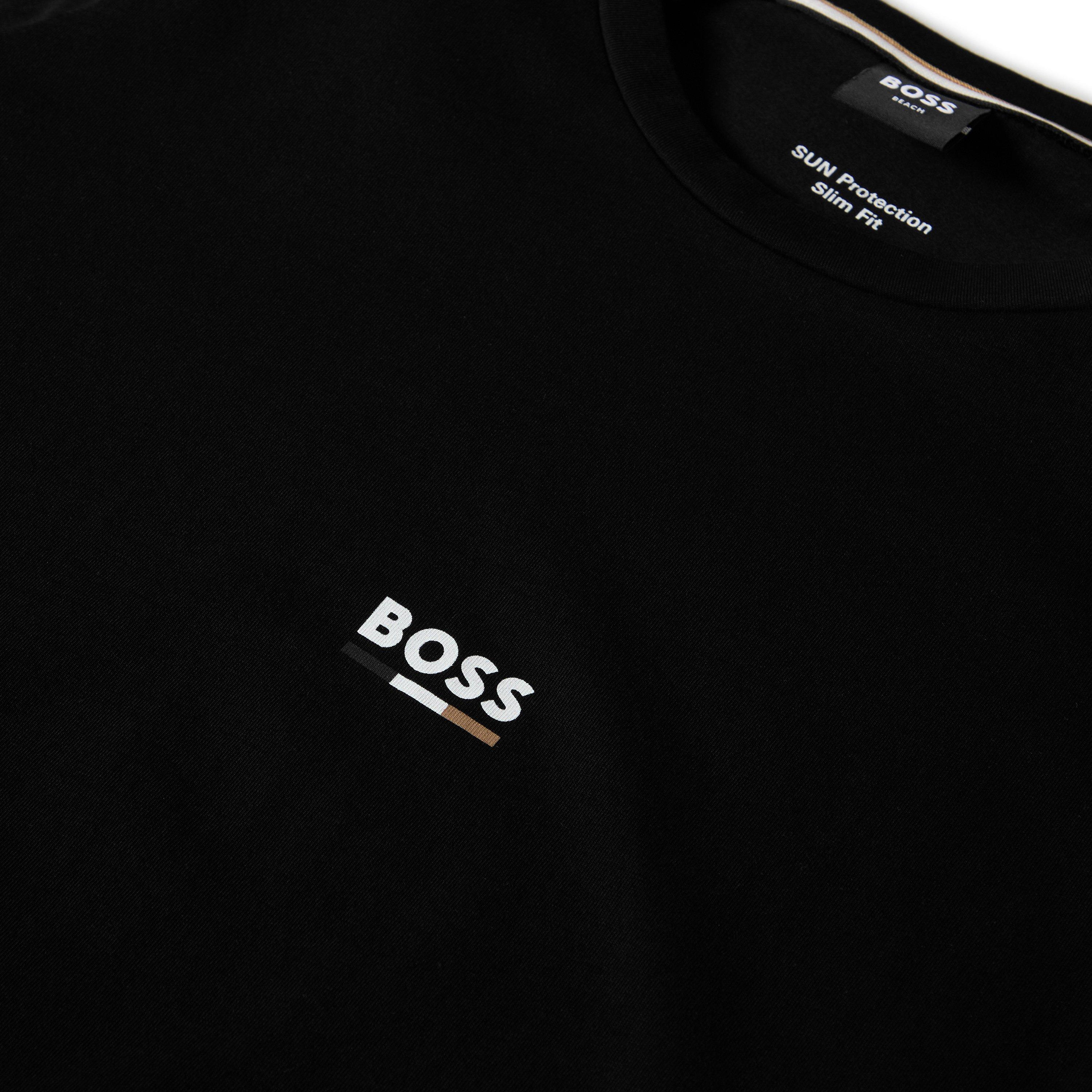 Black 005 - Boss - Mens BOSS Bodywear Short Sleeve T-Shirt with Logo Detail - 5