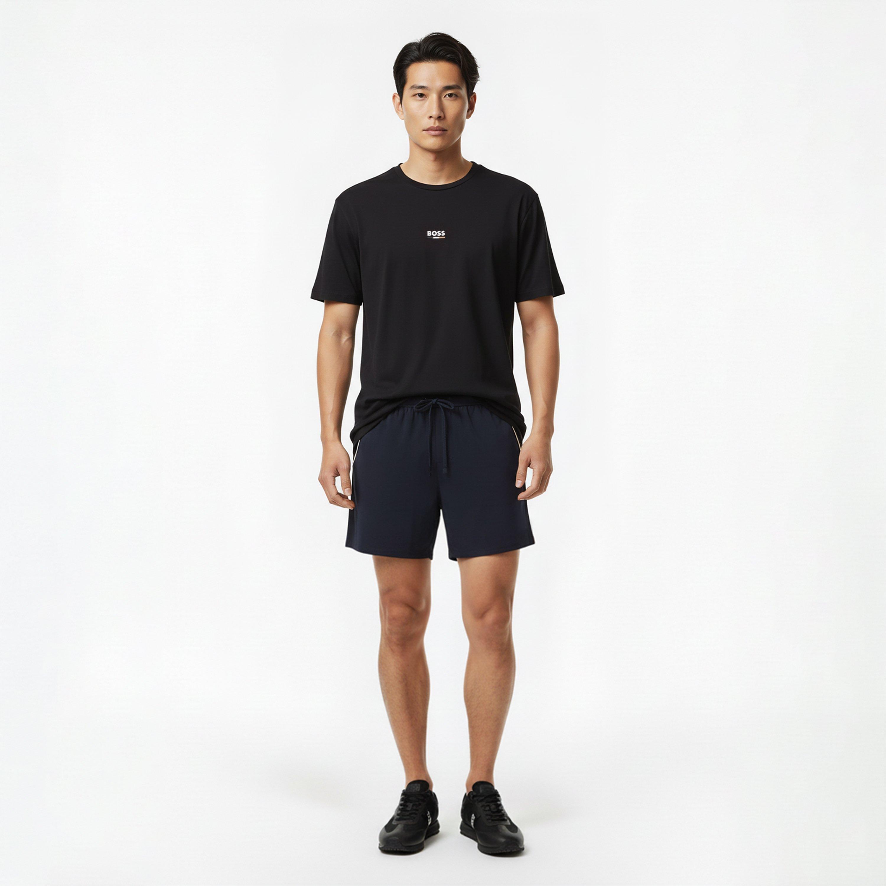 Black 005 - Boss - Mens BOSS Bodywear Short Sleeve T-Shirt with Logo Detail - 6