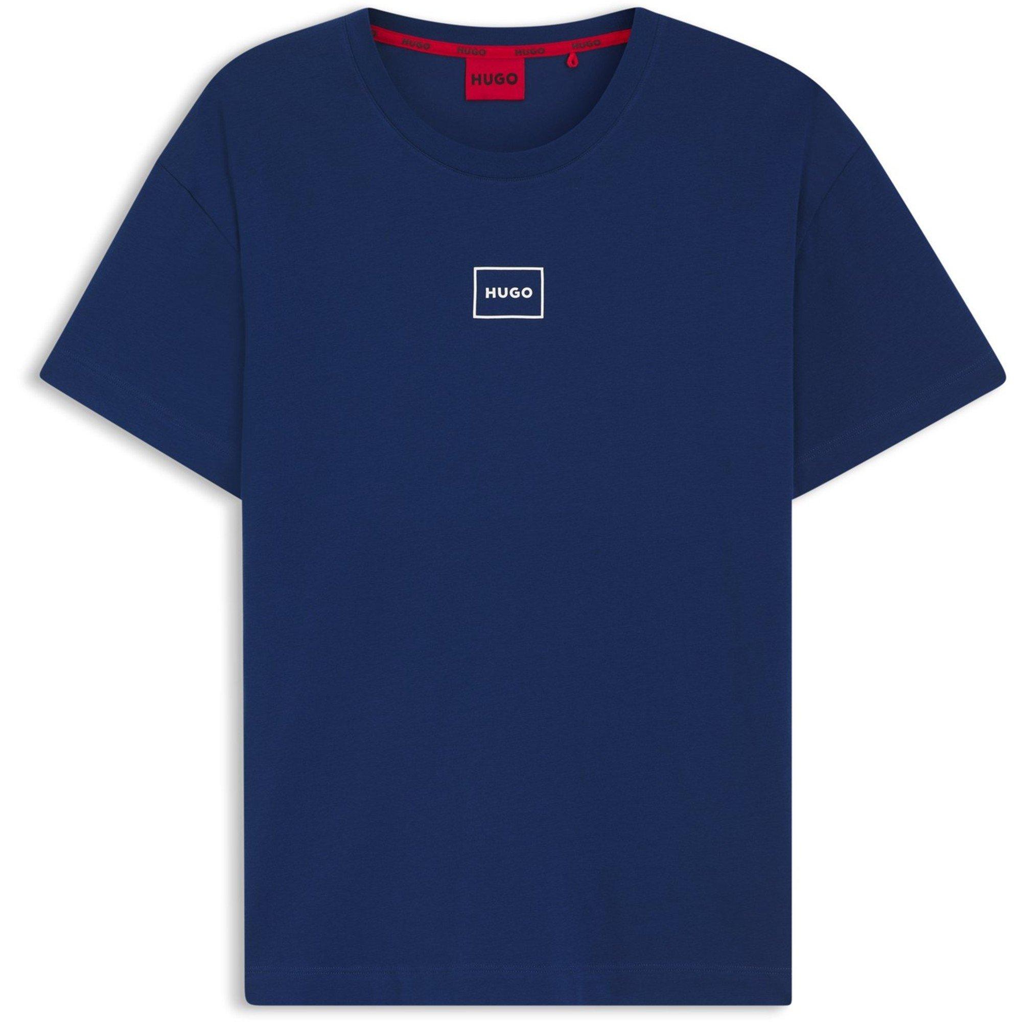 Hugo Logo T-Shirt - Medium Blue 428 - Small