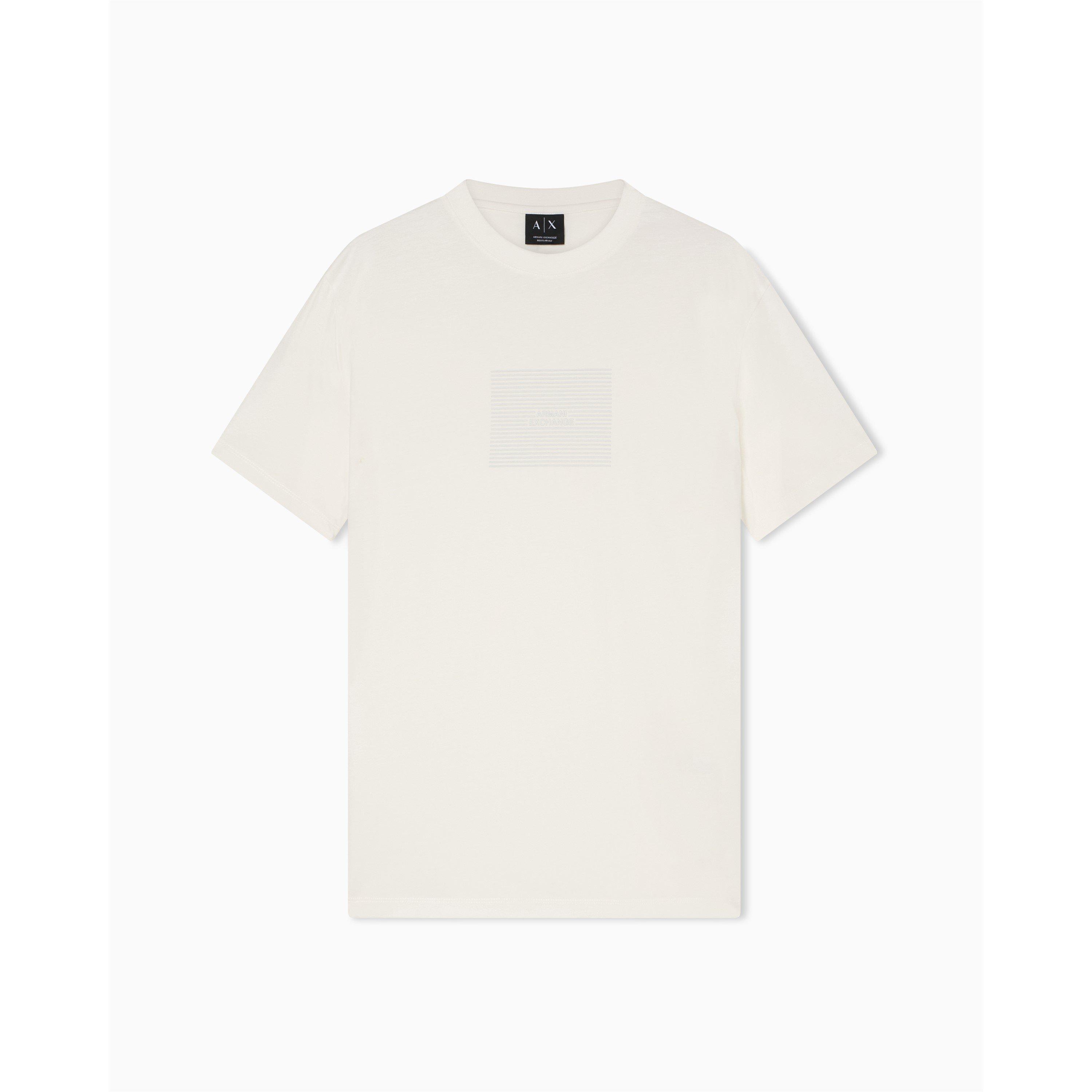 Armani Exchange Men's Off White T-Shirt - L
