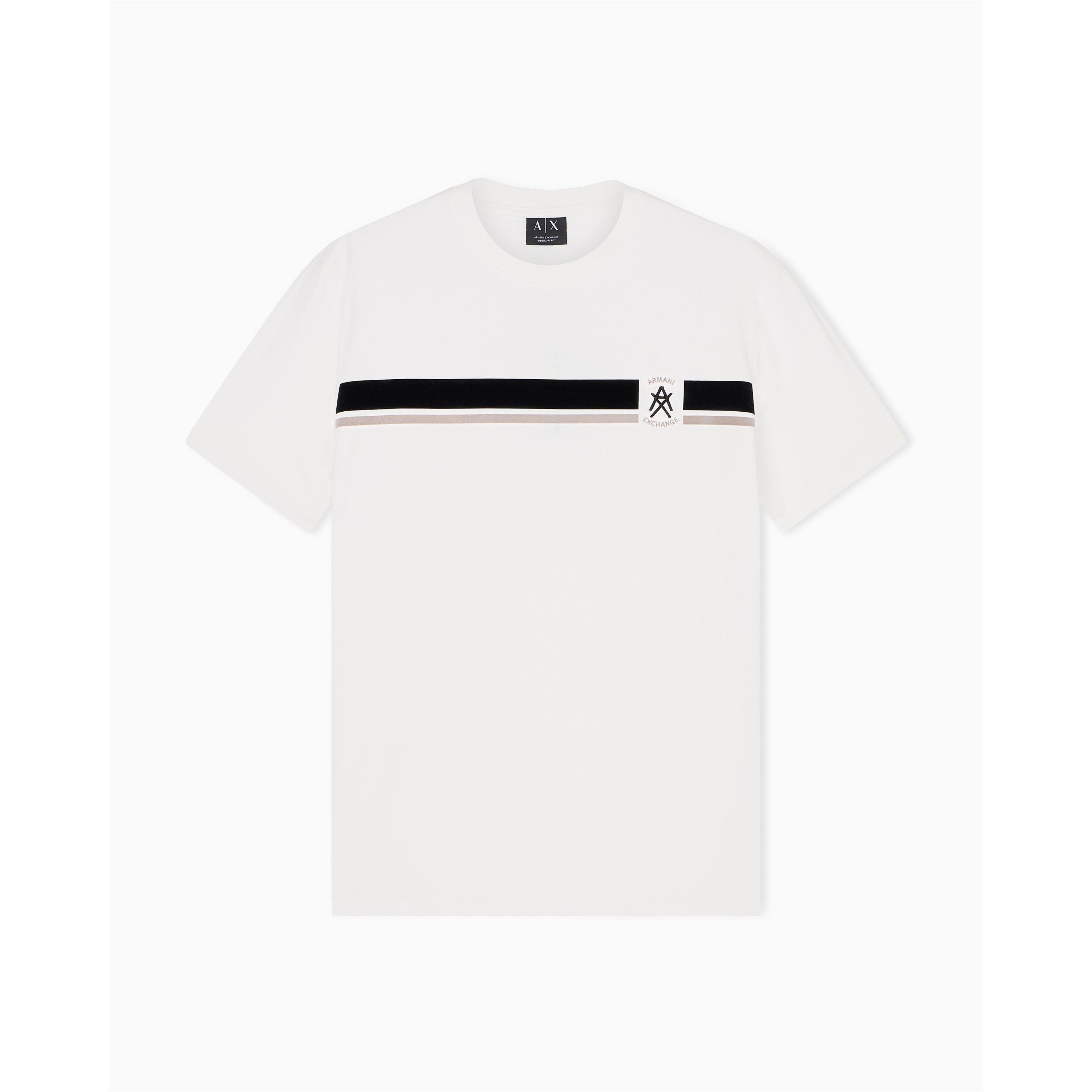 Armani Exchange Men's Off White T-Shirt - L