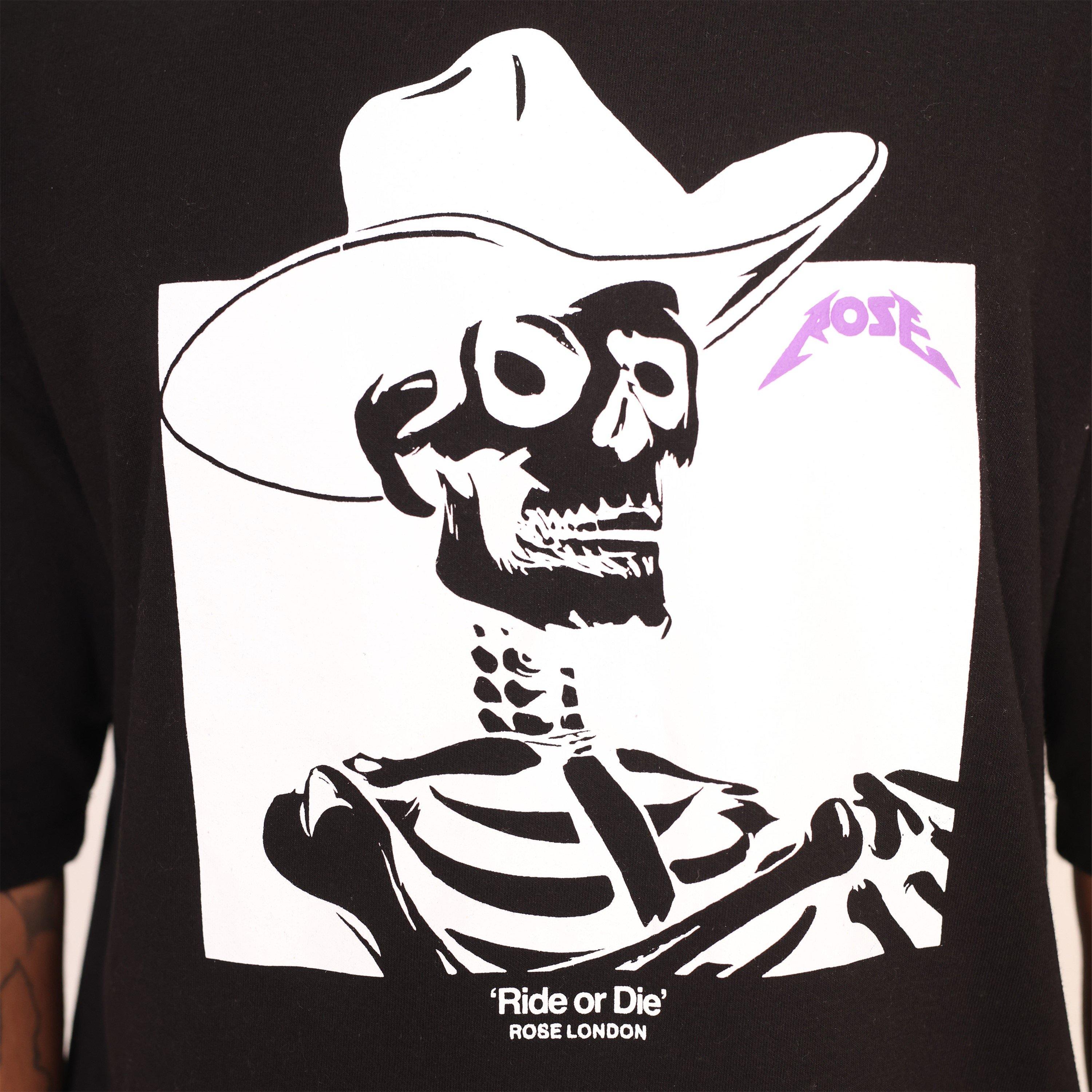 Black - Rose London - Ride Or Die T-shirt - 5