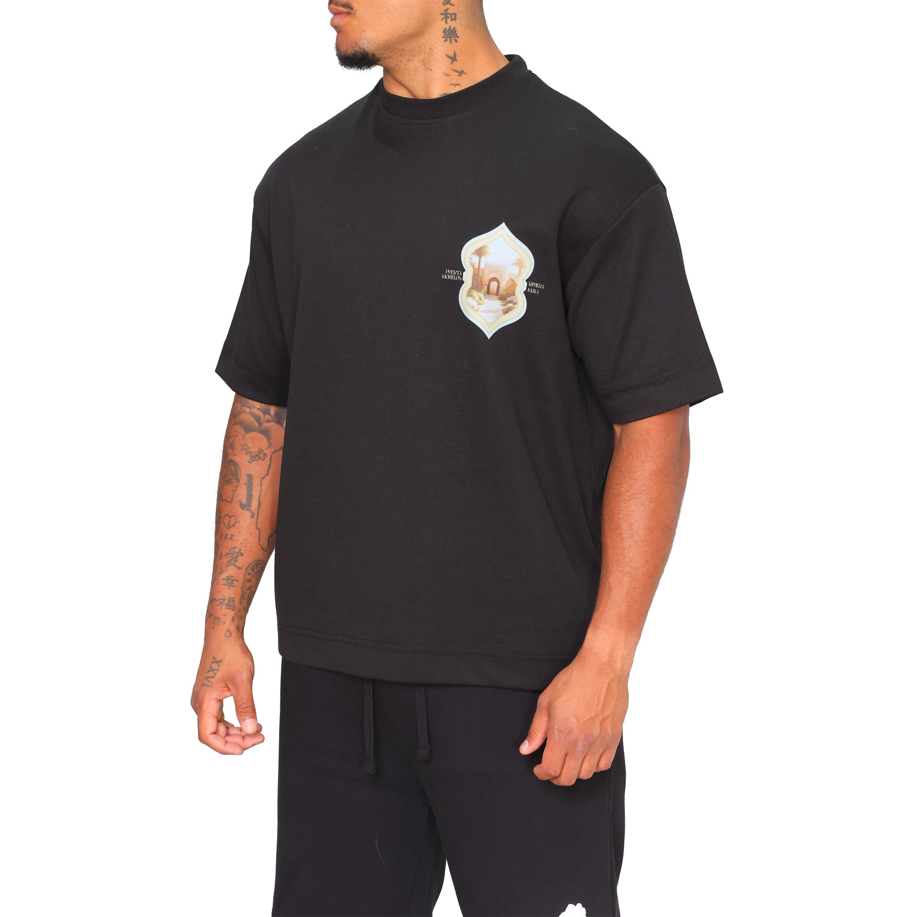 Black - Rose London - RL Morelos Oversized T-Shirt - 3