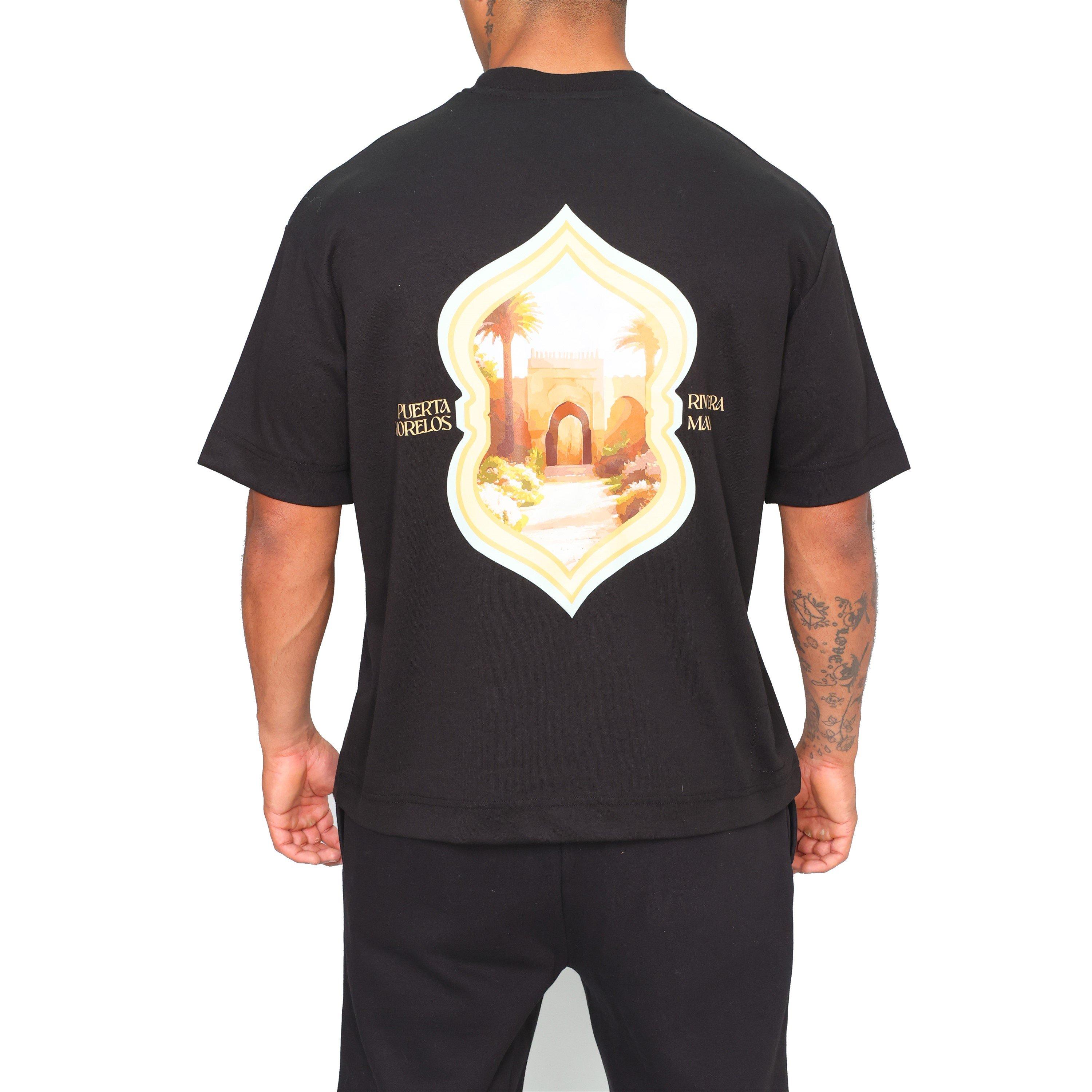 Black - Rose London - RL Morelos Oversized T-Shirt - 4