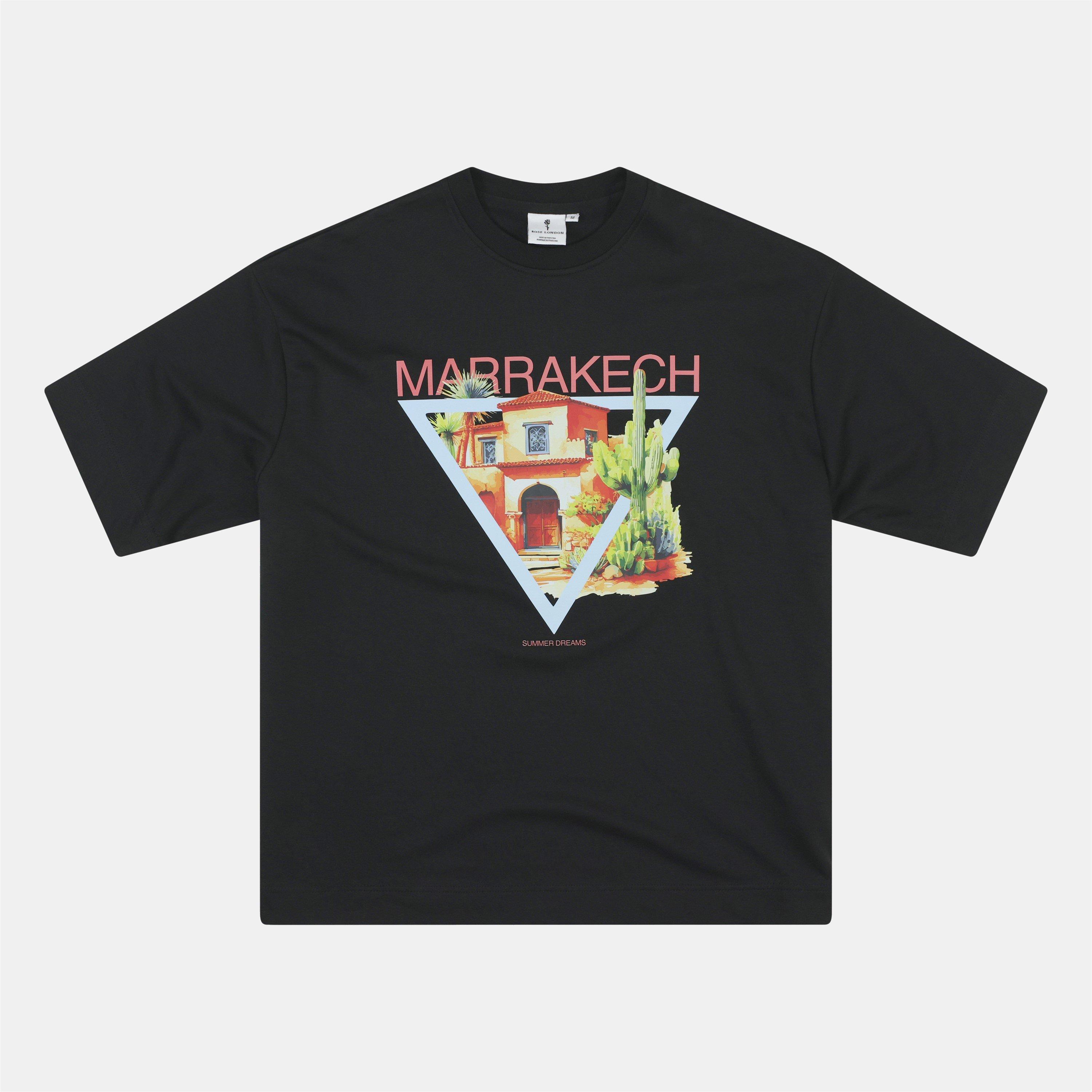 Black - Rose London - Marrakech T-shirt - 1