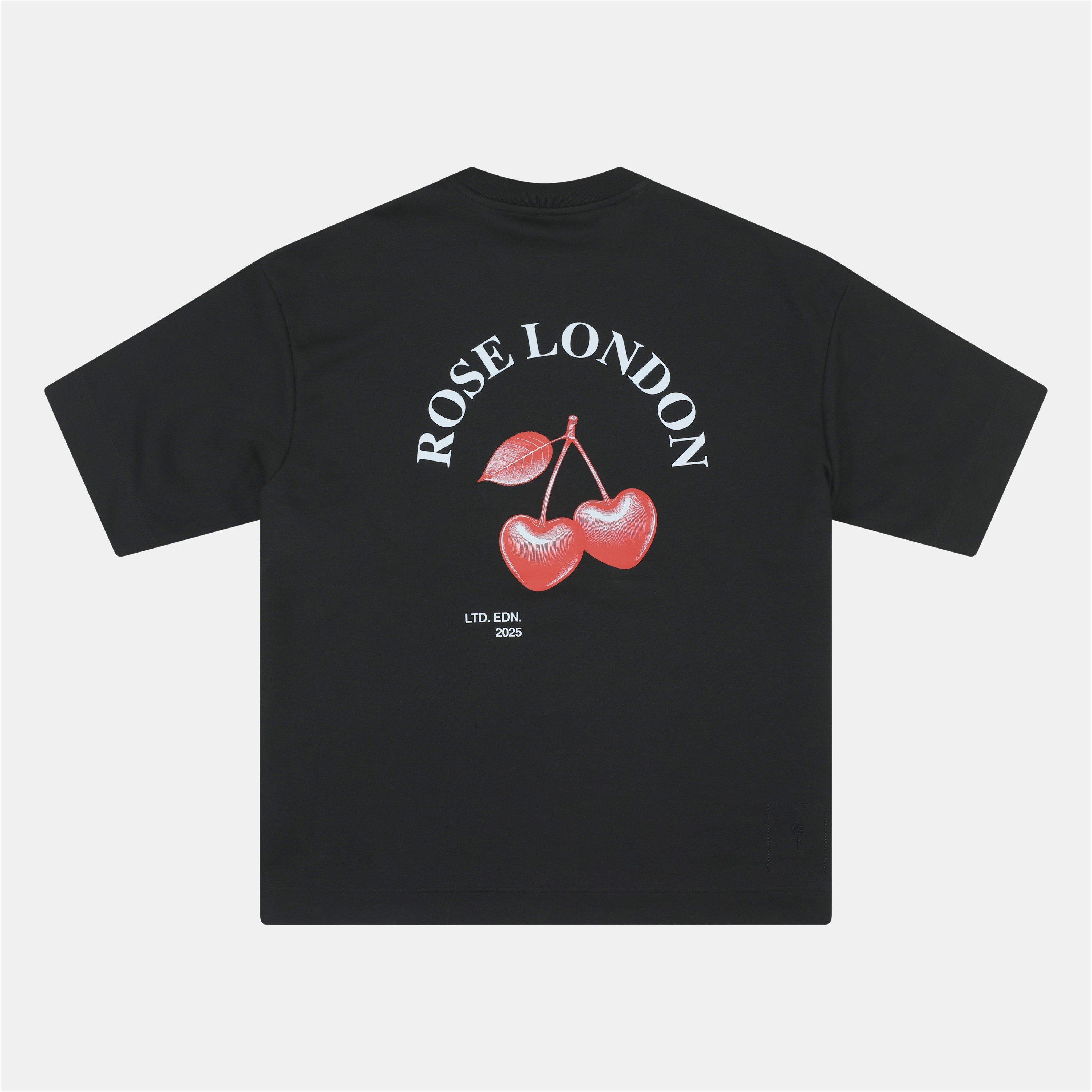 Zwart - Rose London - Cherries T-shirt - 1