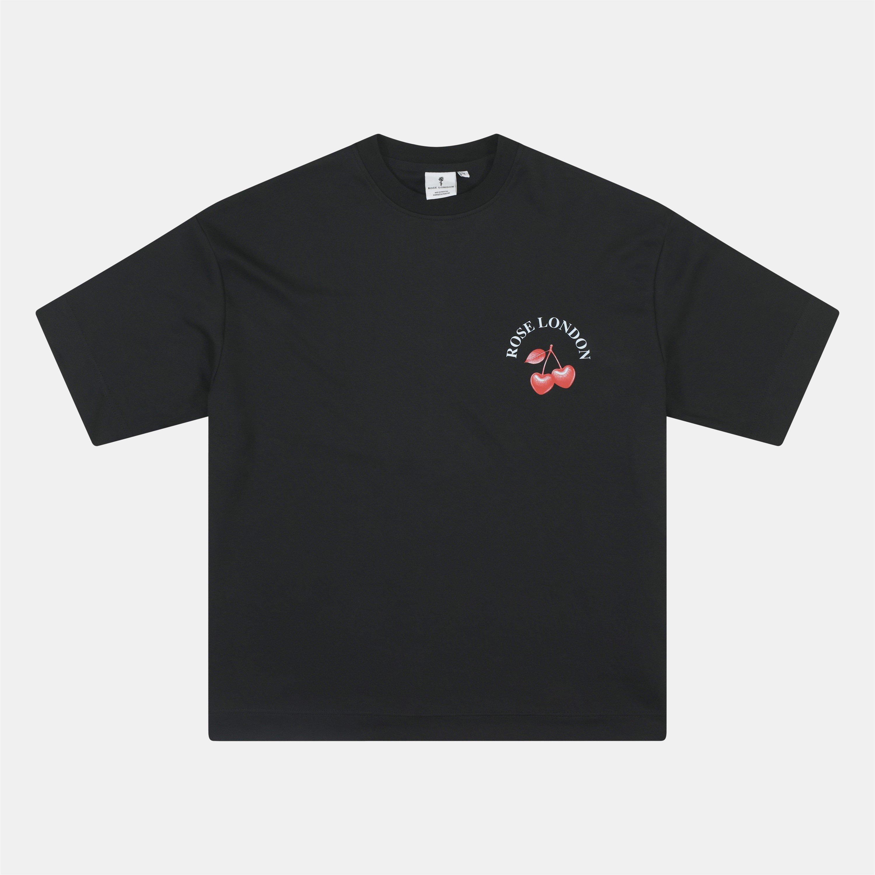 Black - Rose London - London Cherries T-shirt - 2