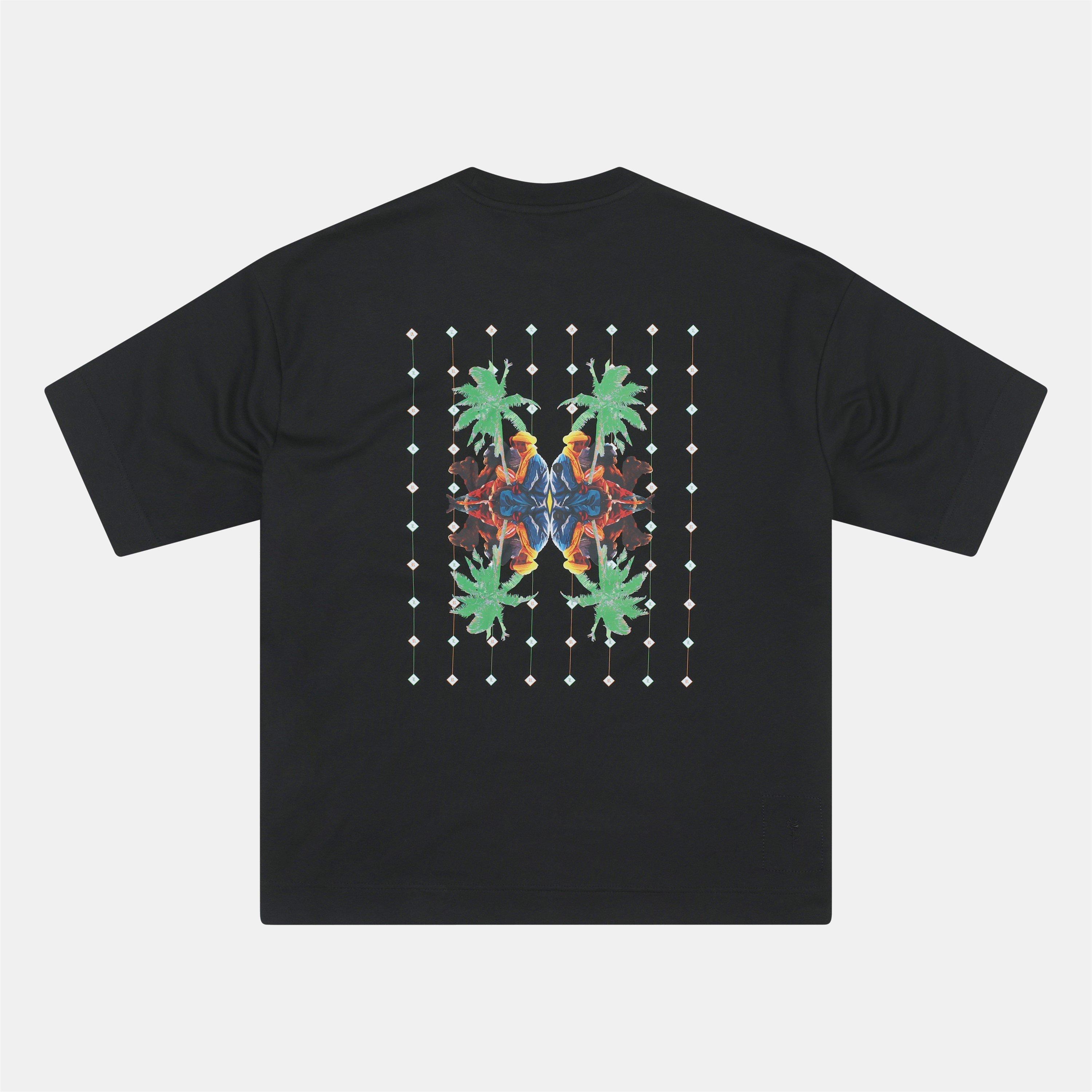 Black - Rose London - Palm T-shirt - 1