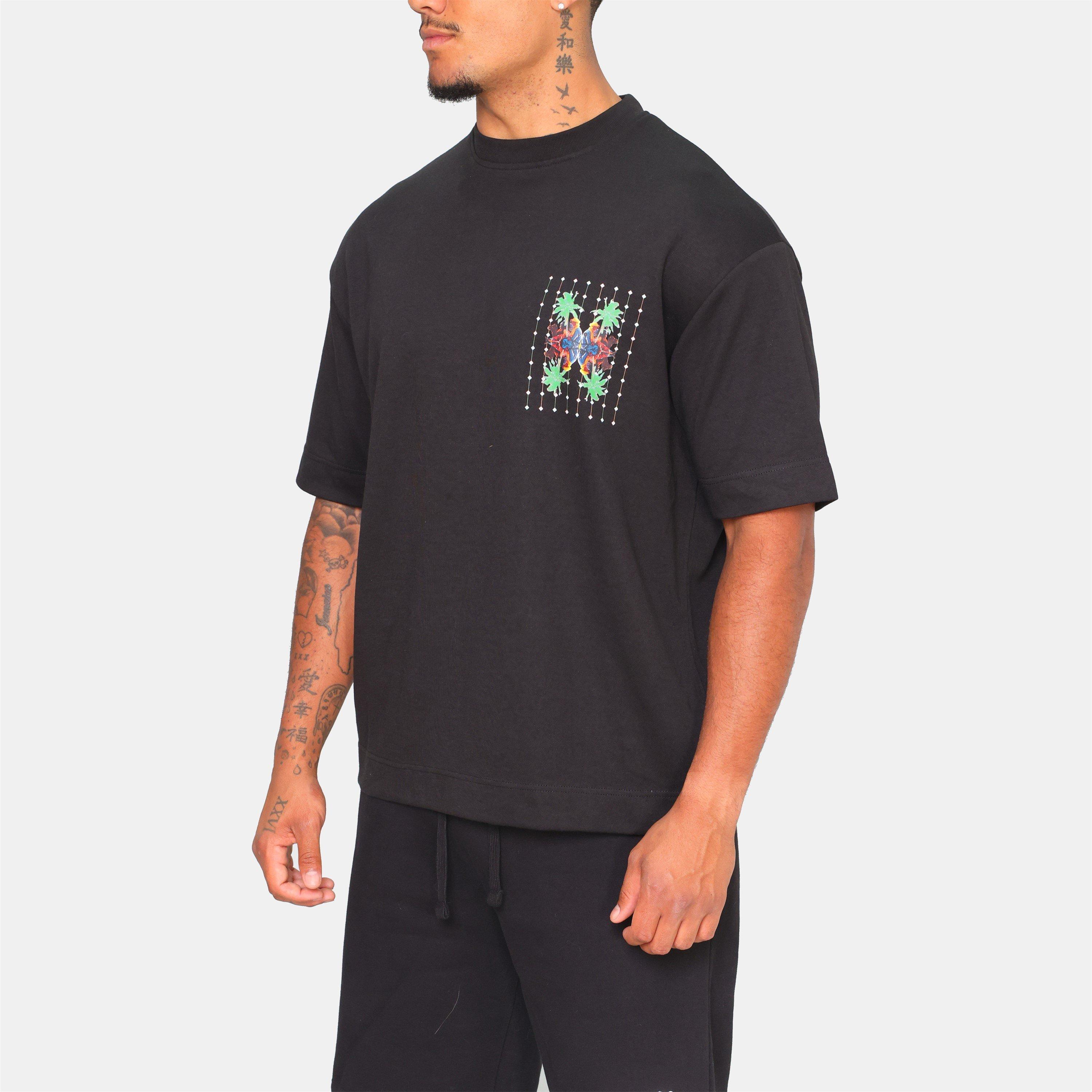 Black - Rose London - London Palm T-shirt - 3