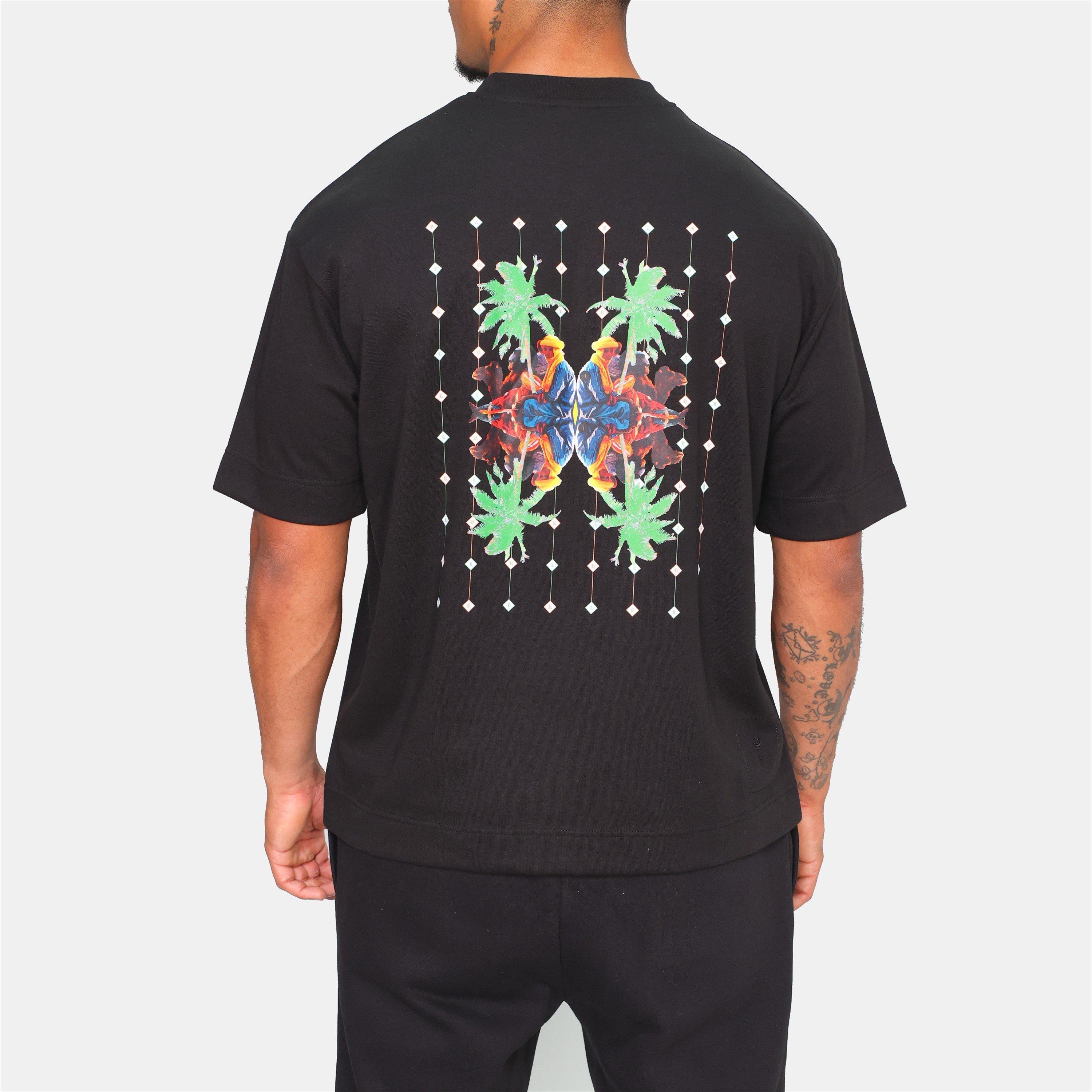 Black - Rose London - London Palm T-shirt - 4