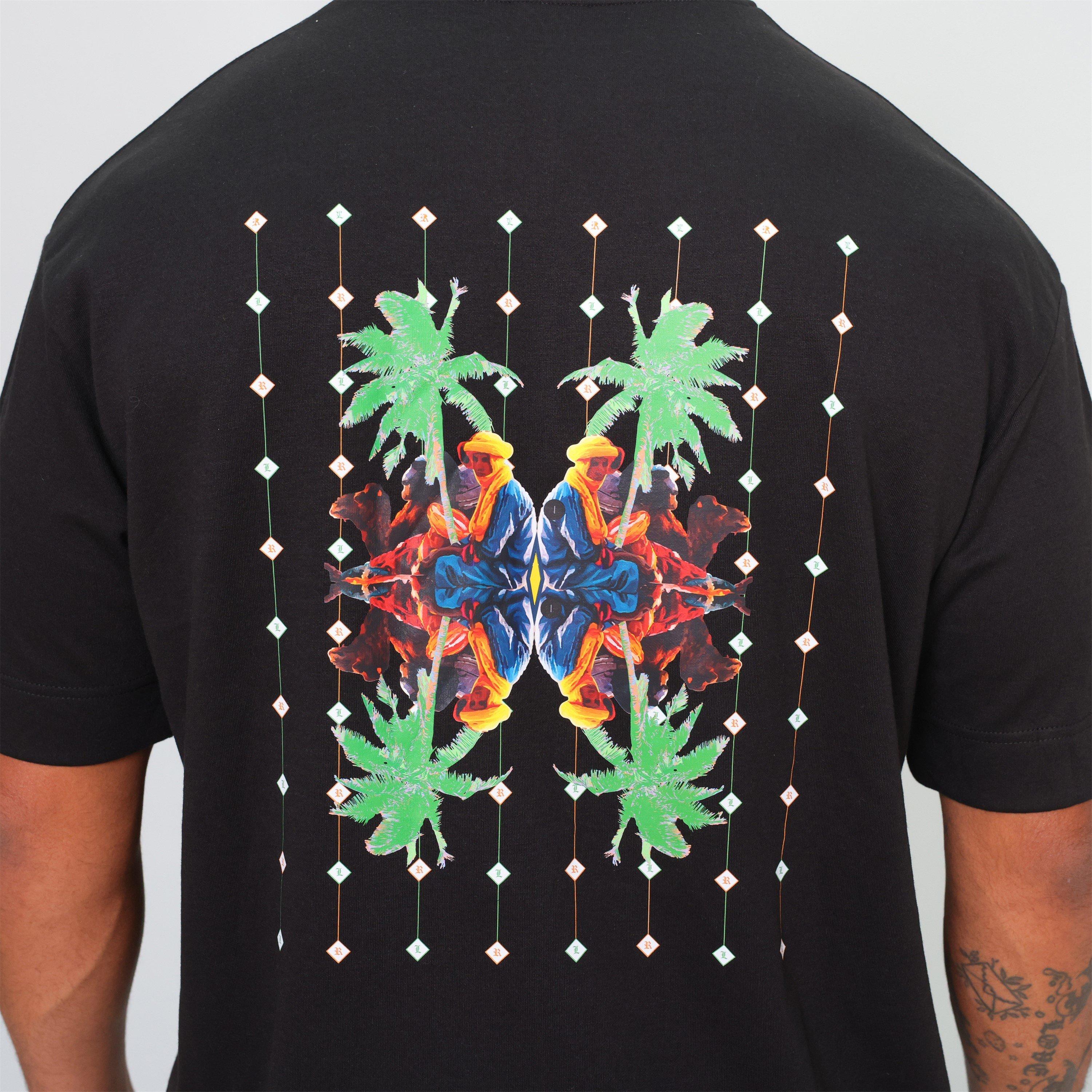 Black - Rose London - London Palm T-shirt - 5