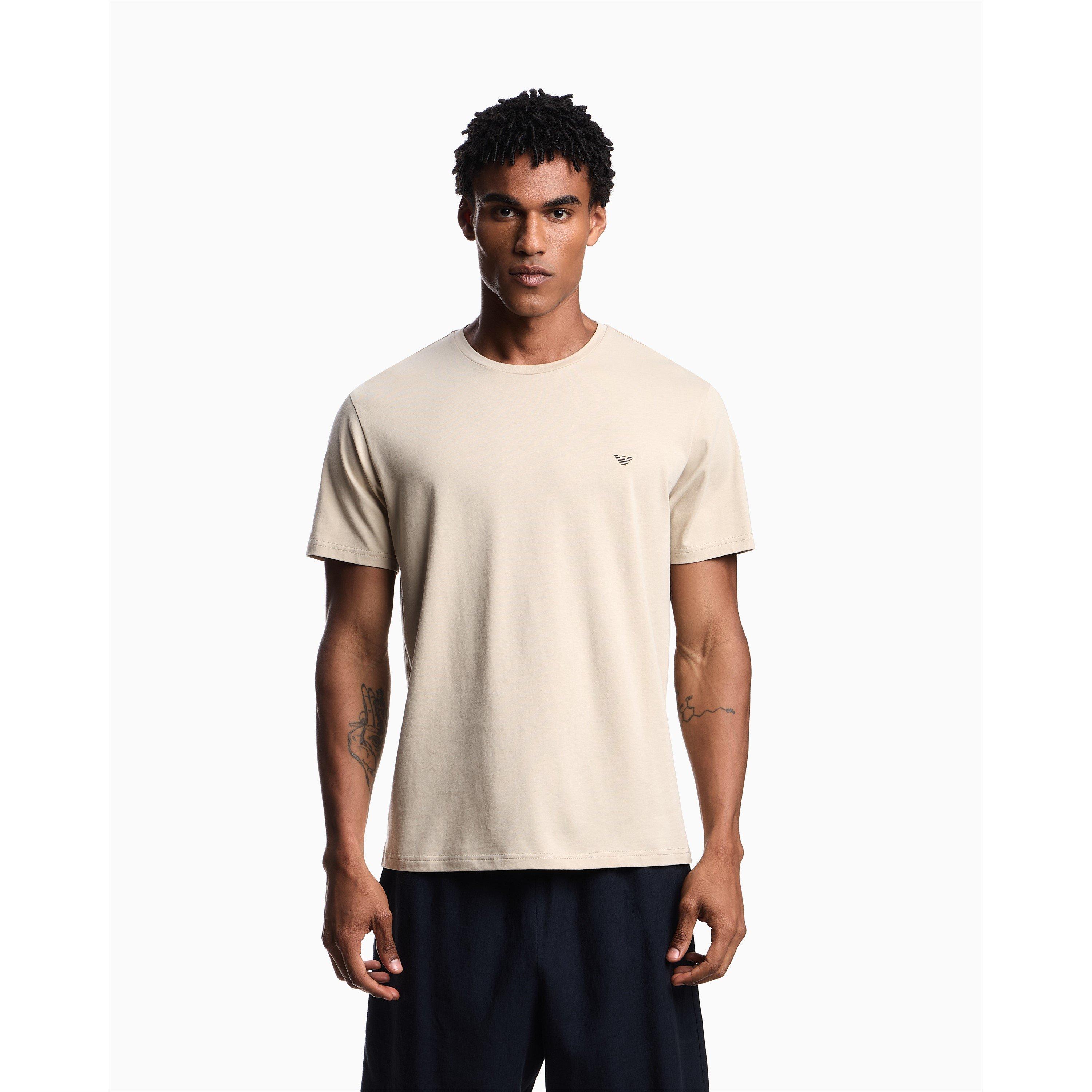 Taupe Stone - Emporio Armani - T-SHIRT BEACHWEAR - 3