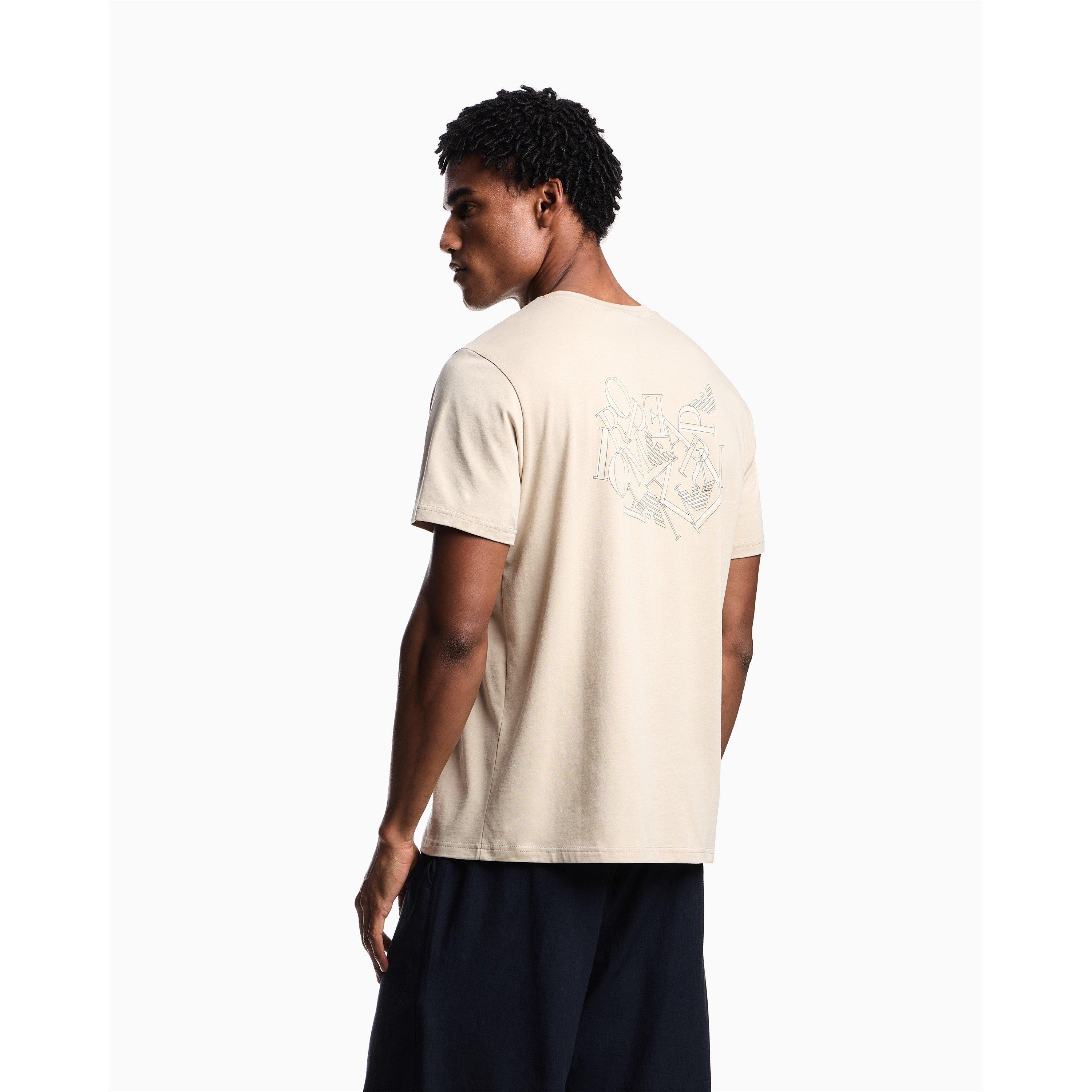 Taupe Stone - Emporio Armani - T-SHIRT BEACHWEAR - 4