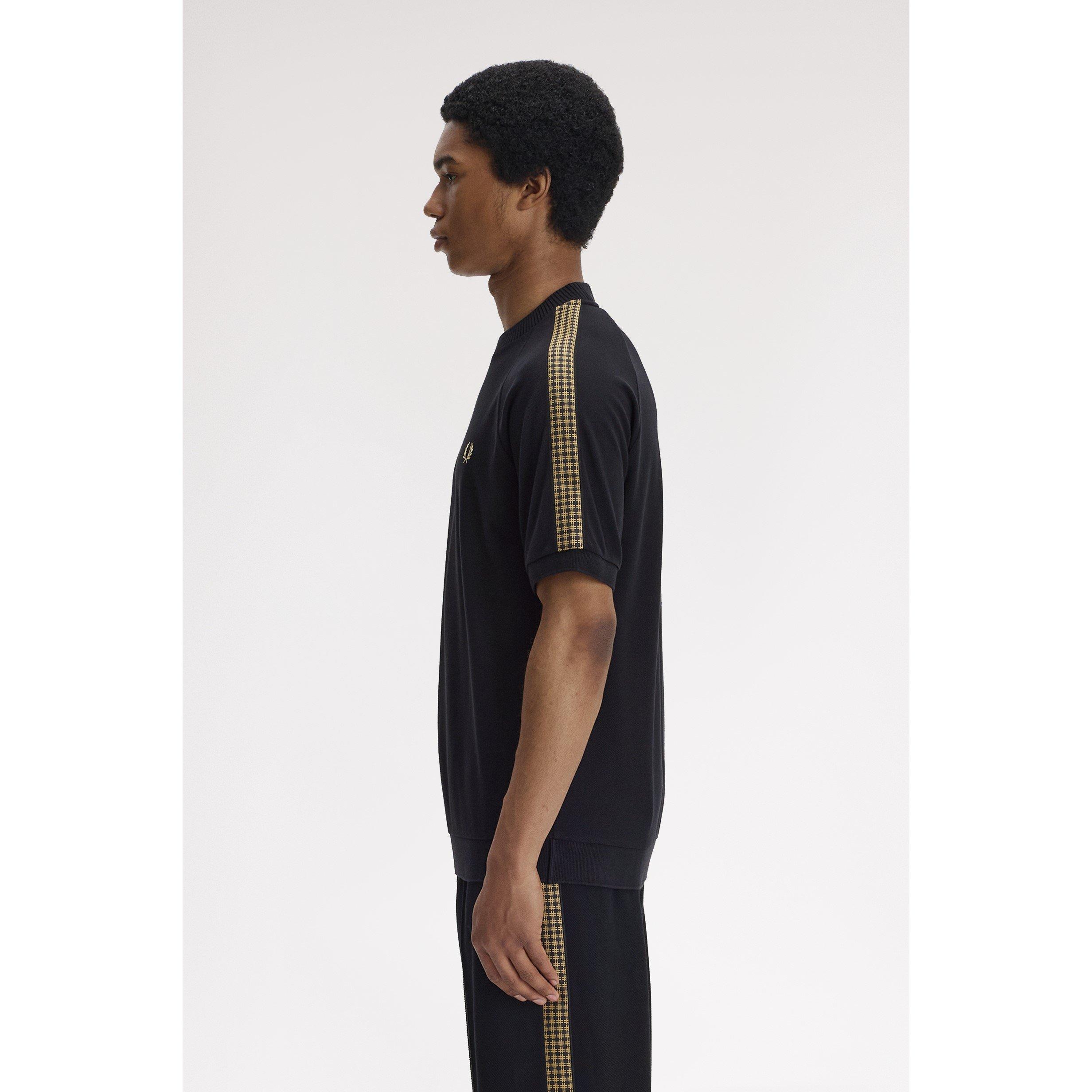 Black 102 - Fred Perry - Fred Tape T-shirt Sn62 - 4