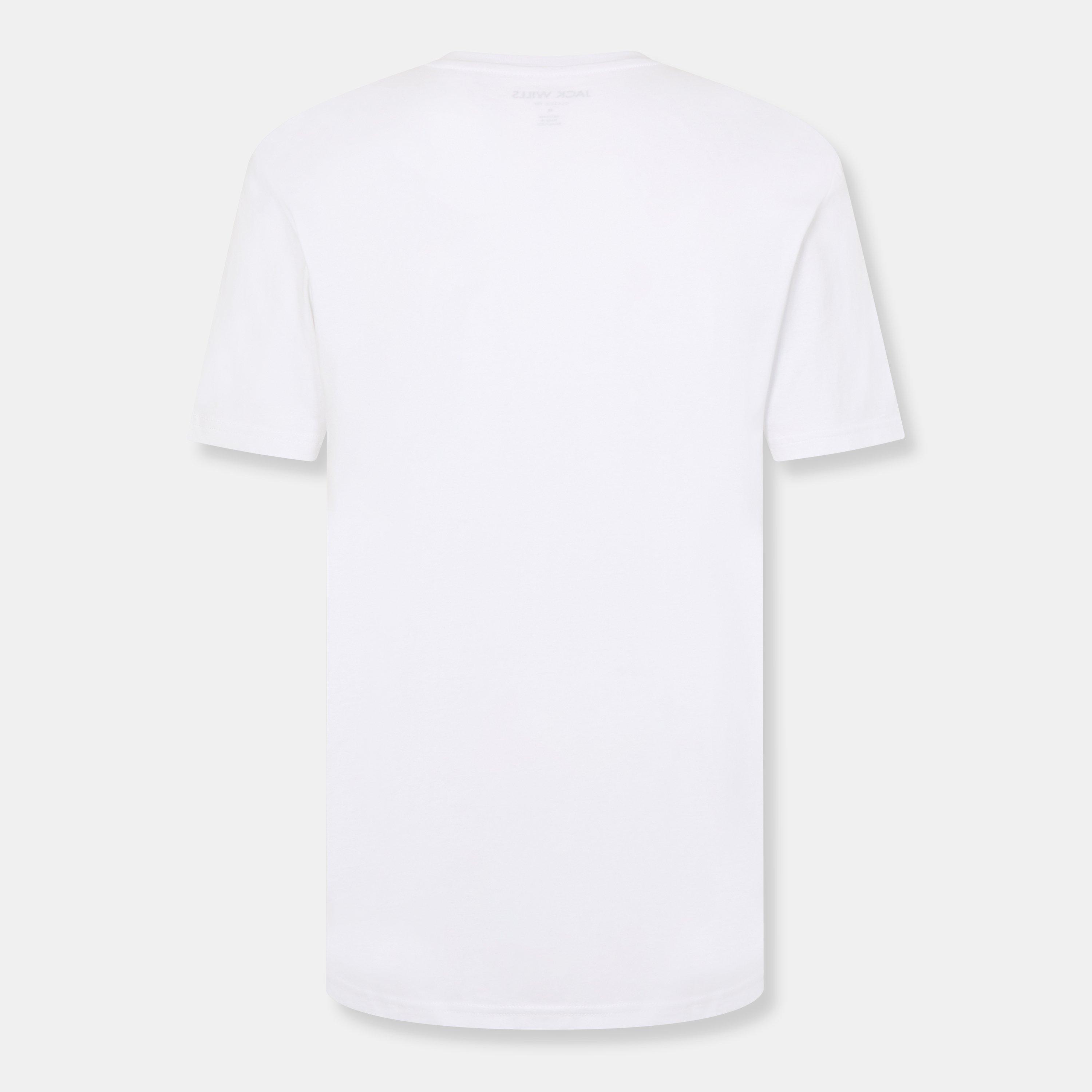 Hvid - Jack Wills - Carnaby Logo T-shirt Mens - 2
