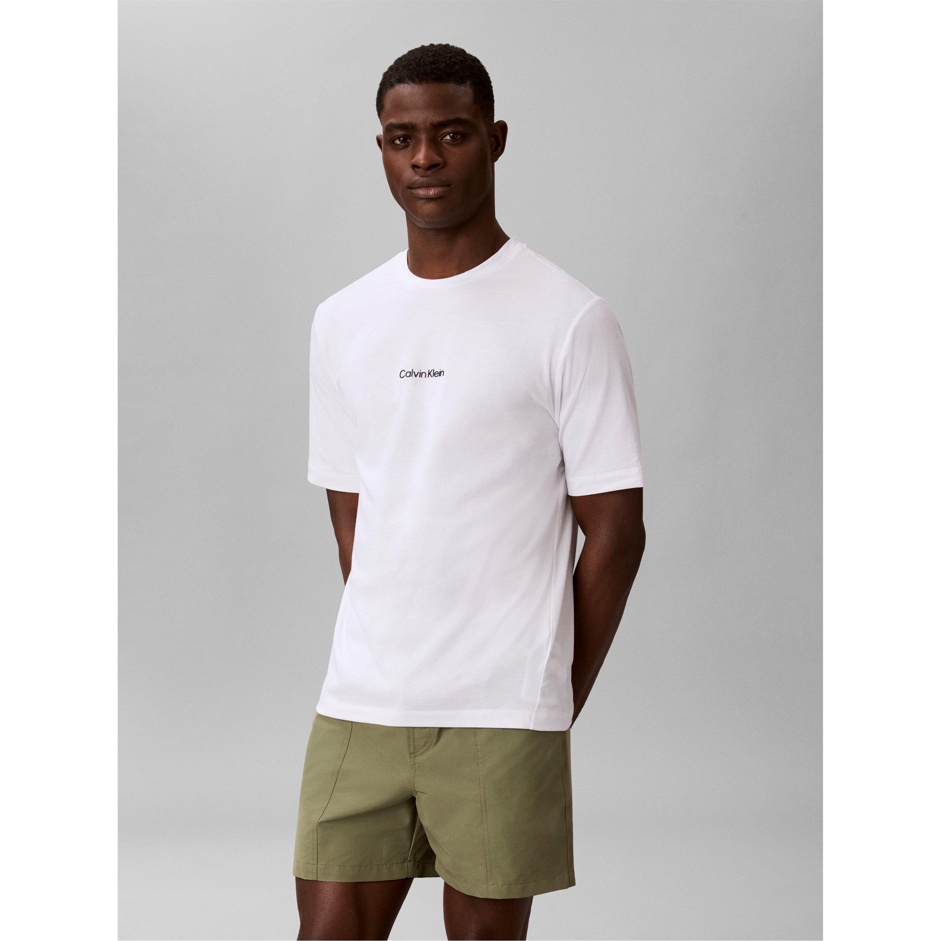 White - Calvin Klein - Men's Logo T-Shirt - 3