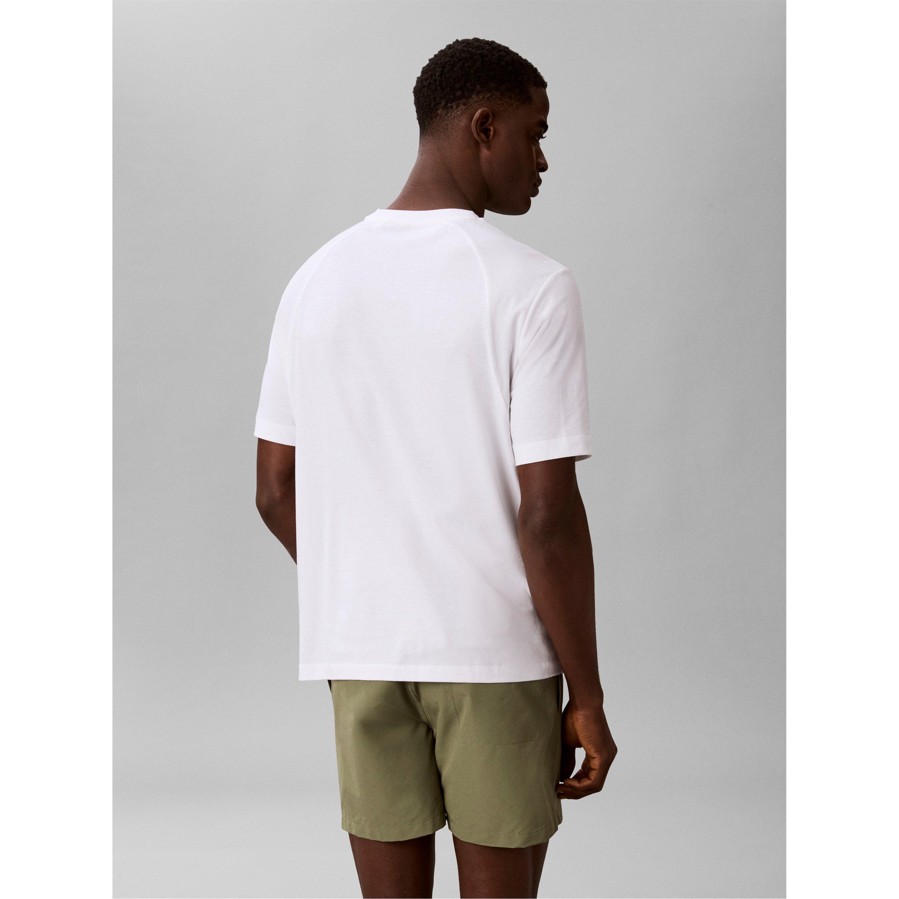 White - Calvin Klein - Men's Logo T-Shirt - 4