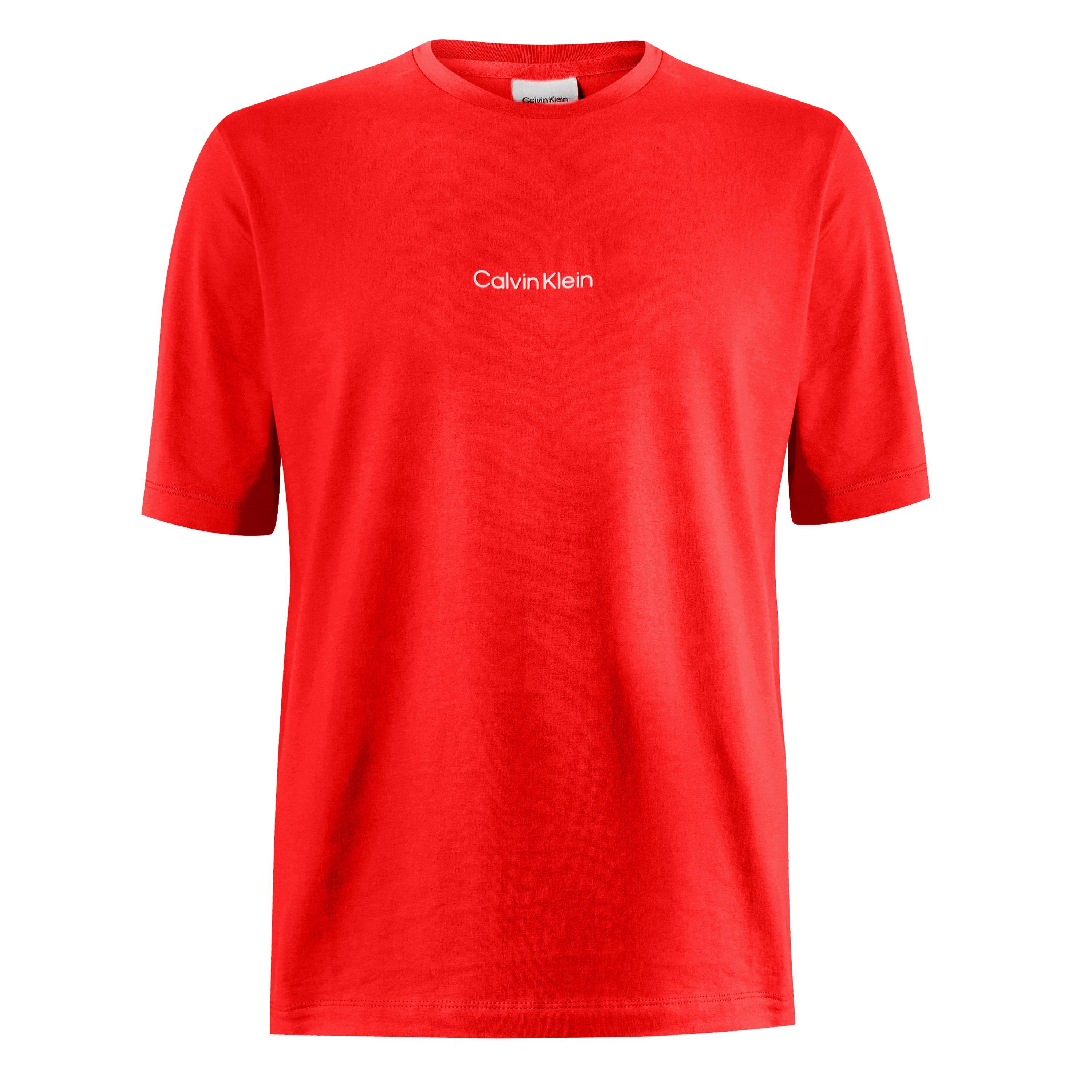 Calvin Klein Men's Logo T-Shirt - Red - L