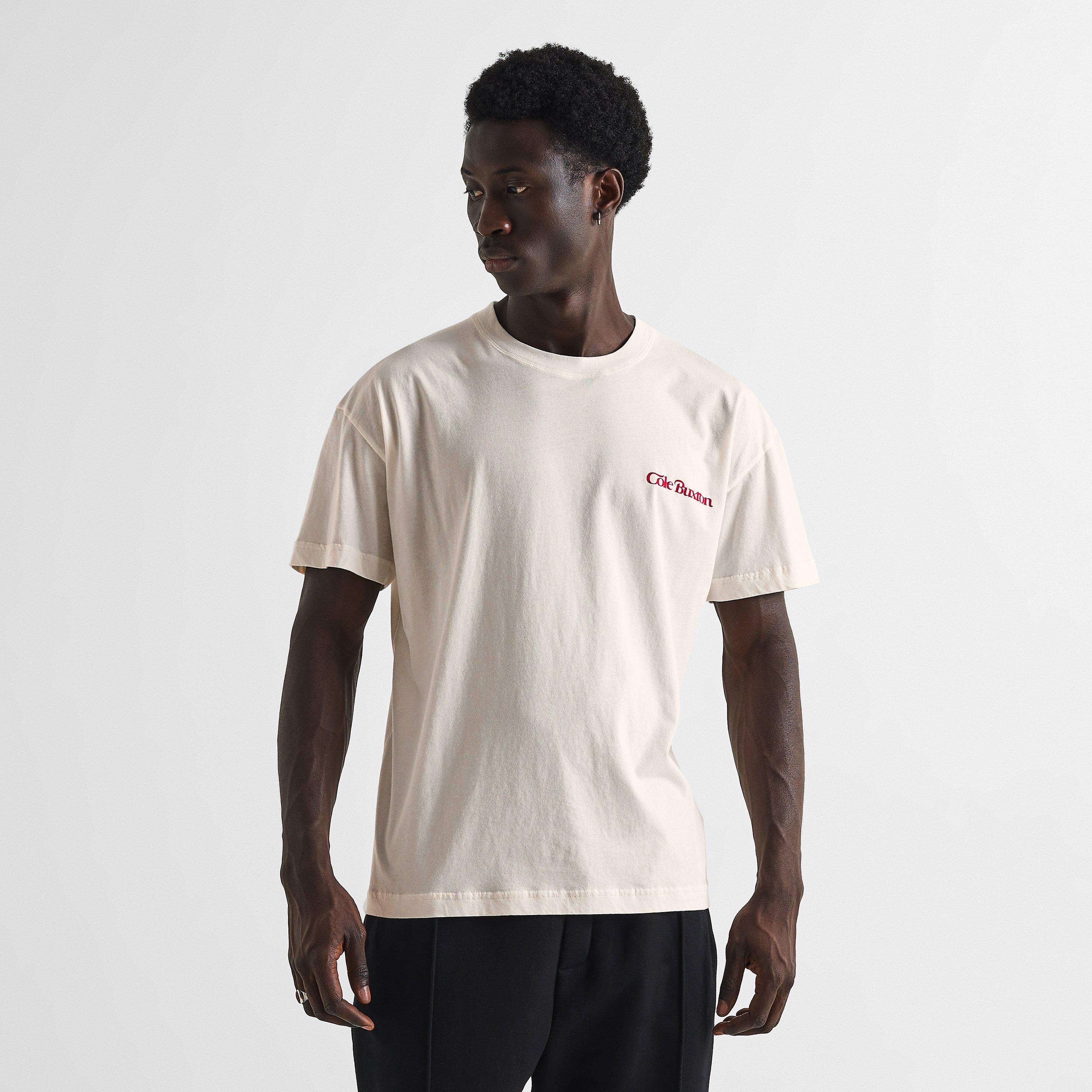 Vintage Wht/Red - Cole Buxton - Men's Oversized T-Shirt - 3