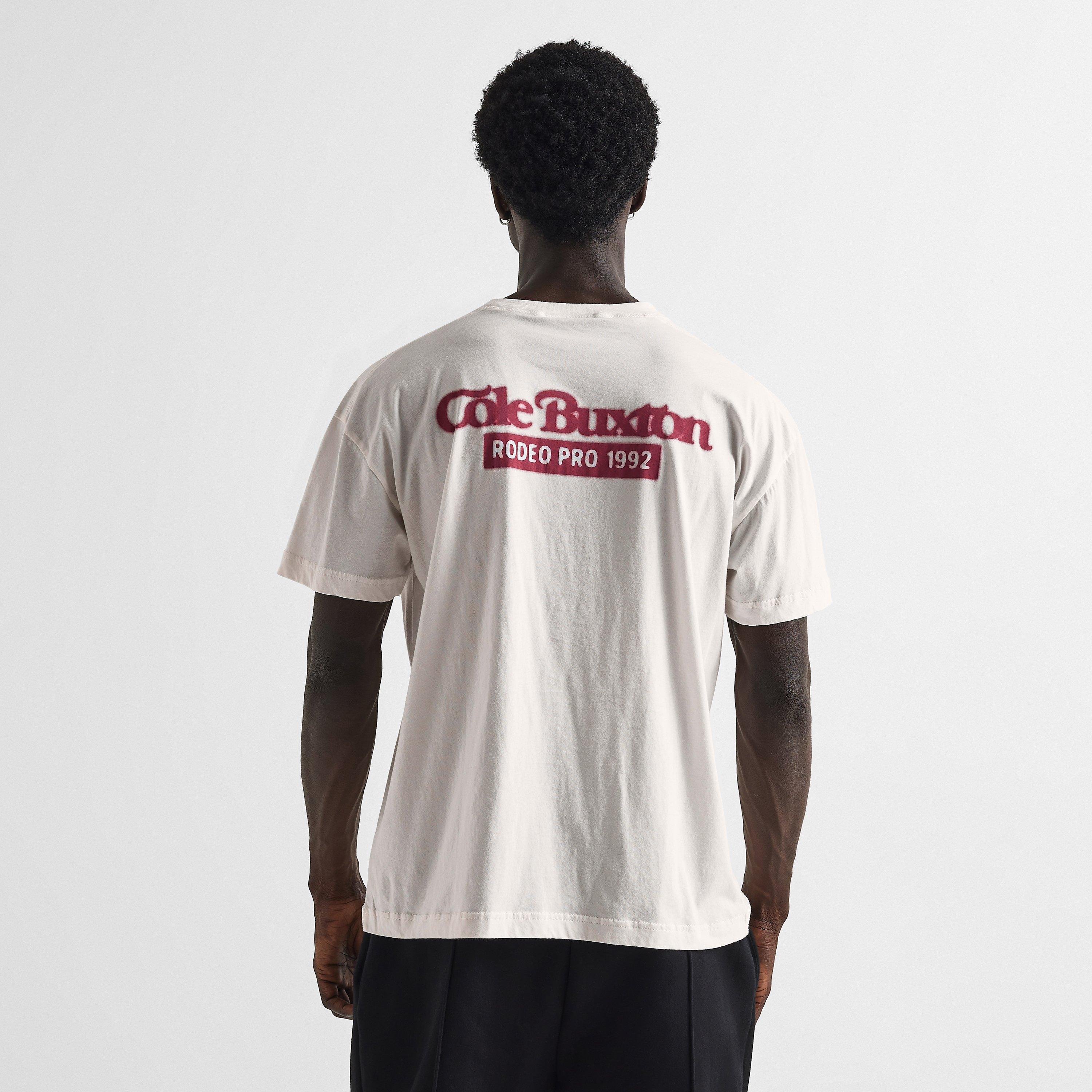 Vintage Wht/Red - Cole Buxton - Men's Oversized T-Shirt - 4