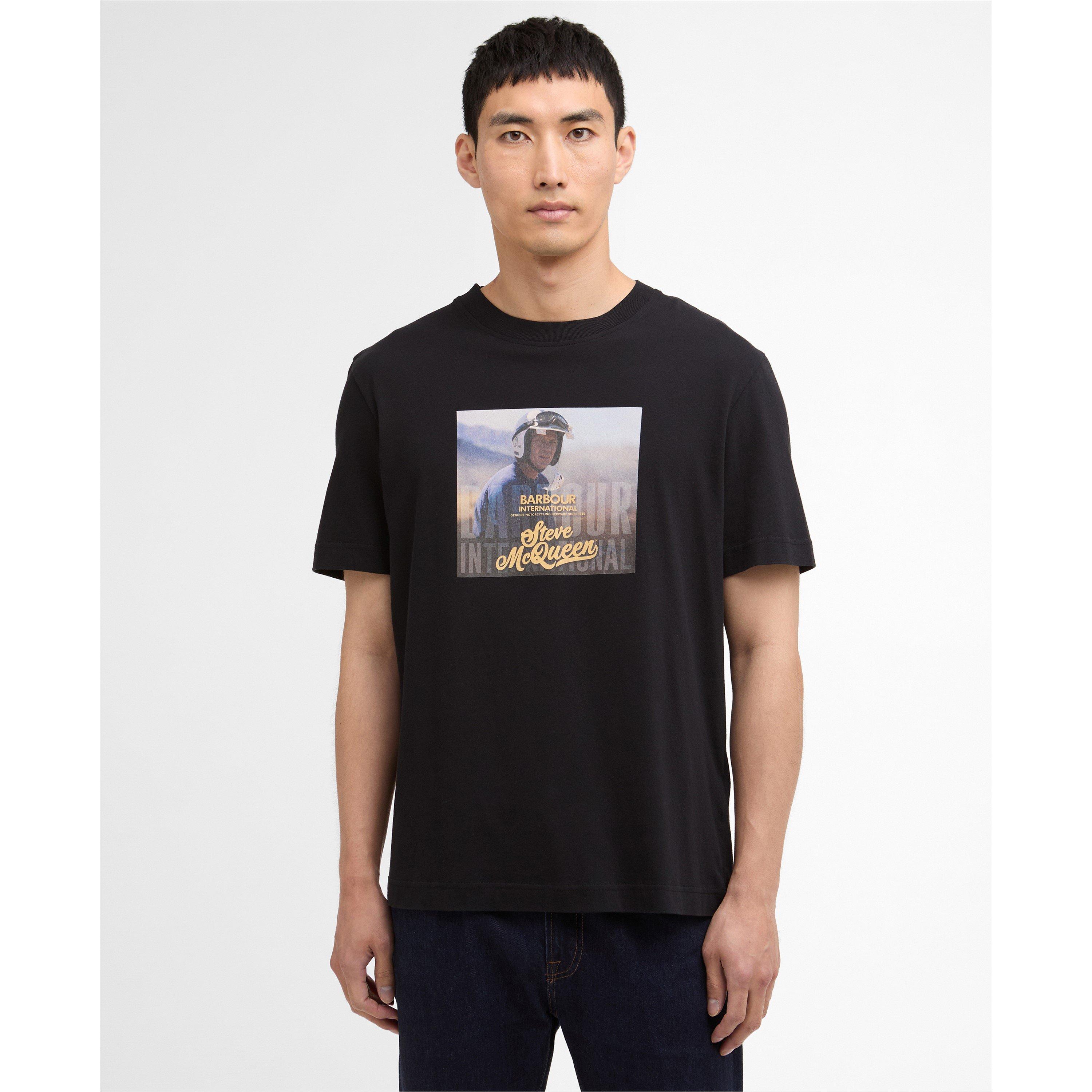 Black BK11 - Barbour International - Mens Walde Graphic T-Shirt - 2