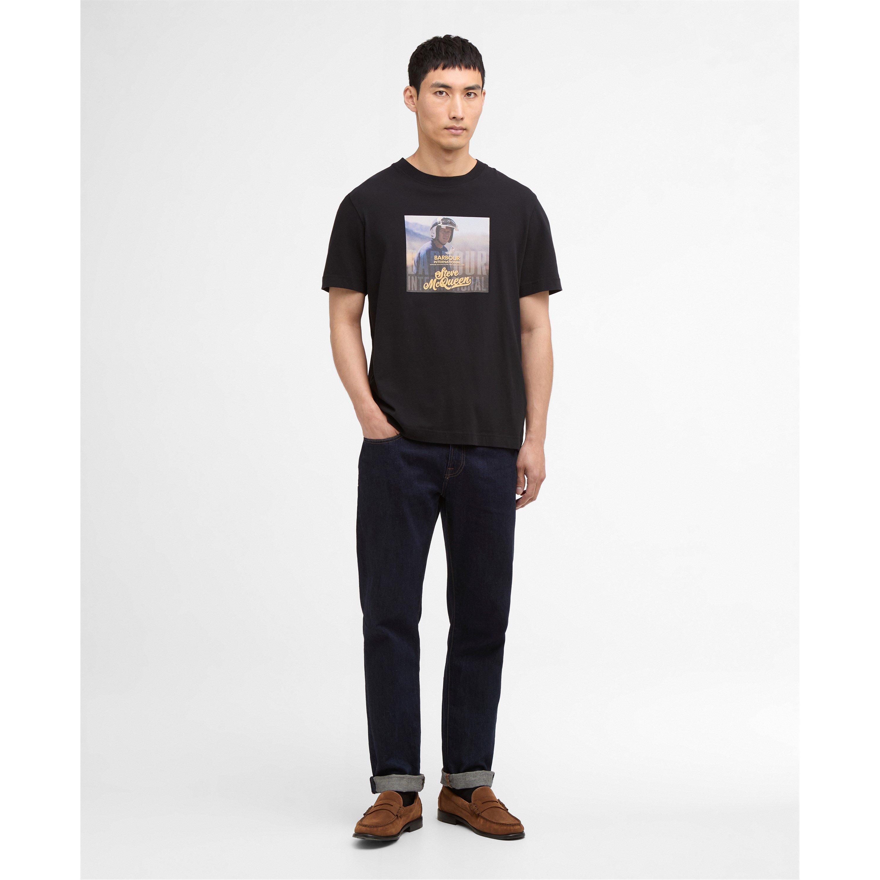 Black BK11 - Barbour International - Mens Walde Graphic T-Shirt - 5