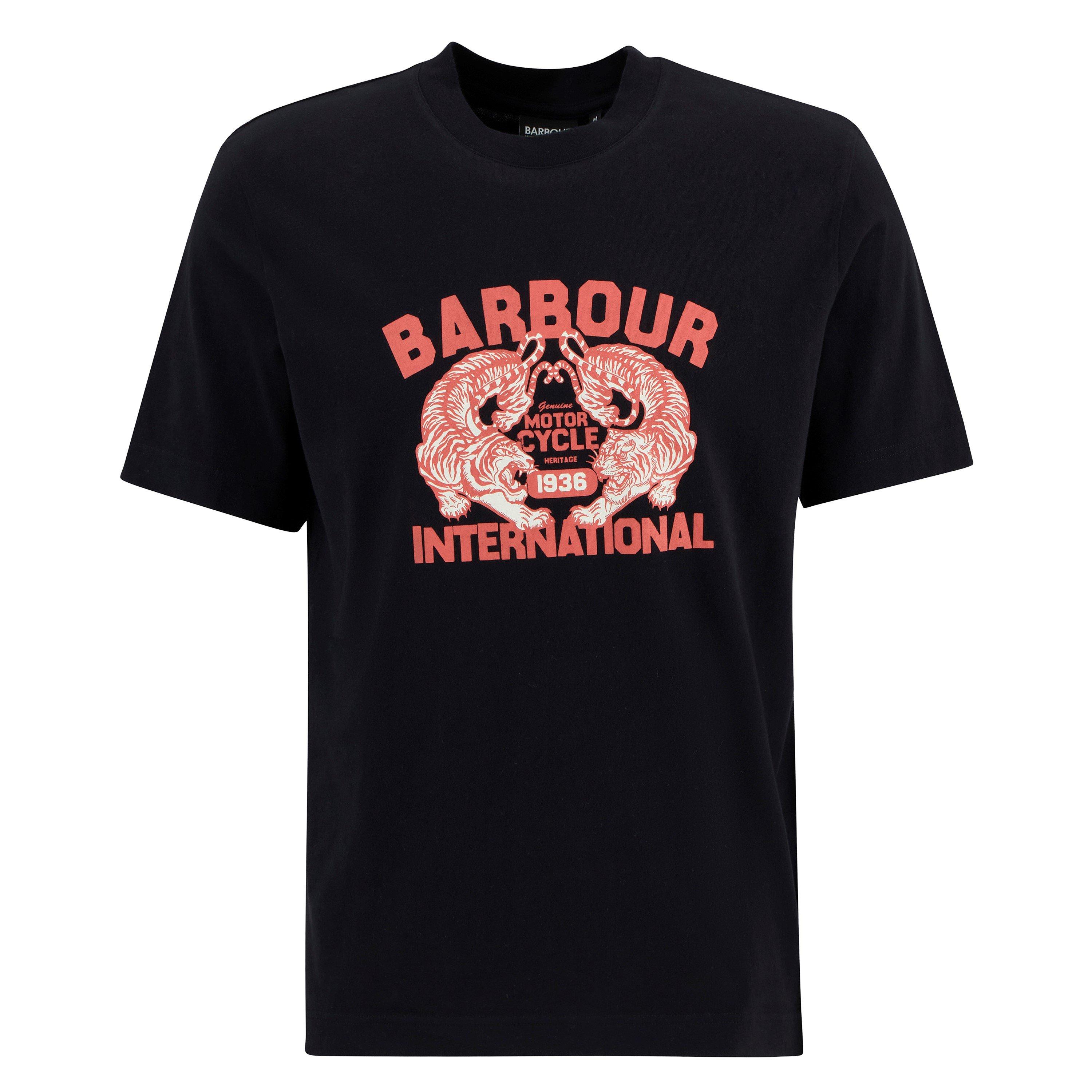 Black BK11 - Barbour International - Mens Talisman Graphic T-Shirt - 1