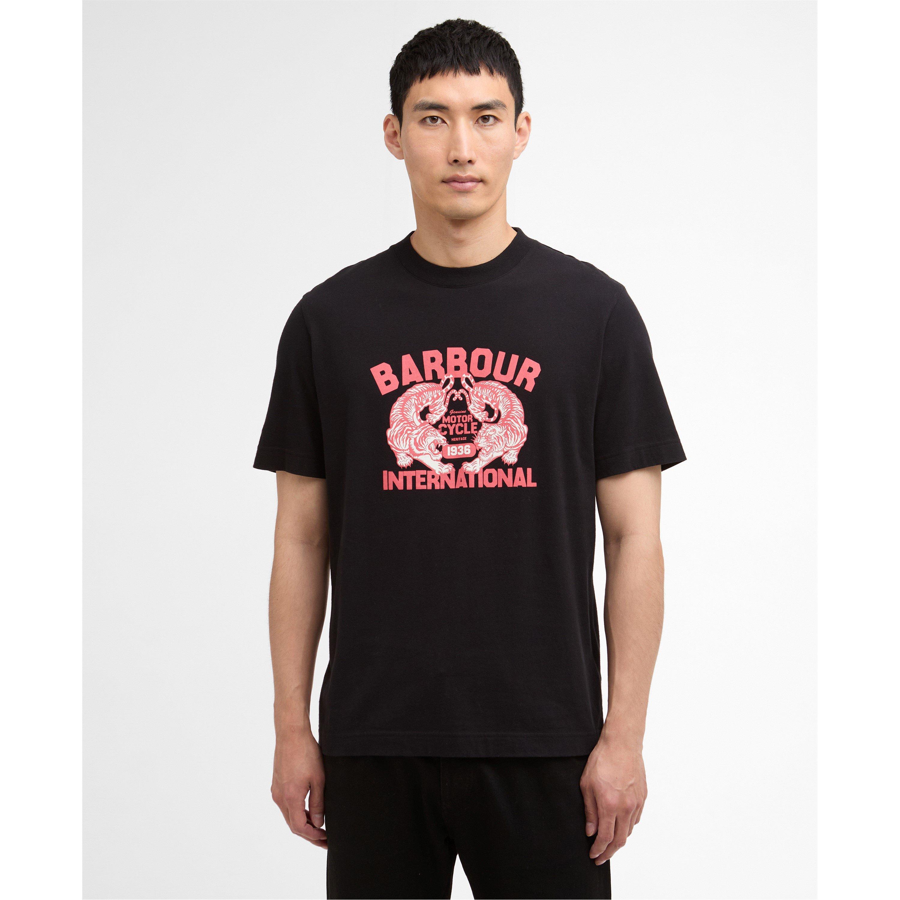 Black BK11 - Barbour International - Mens Talisman Graphic T-Shirt - 2