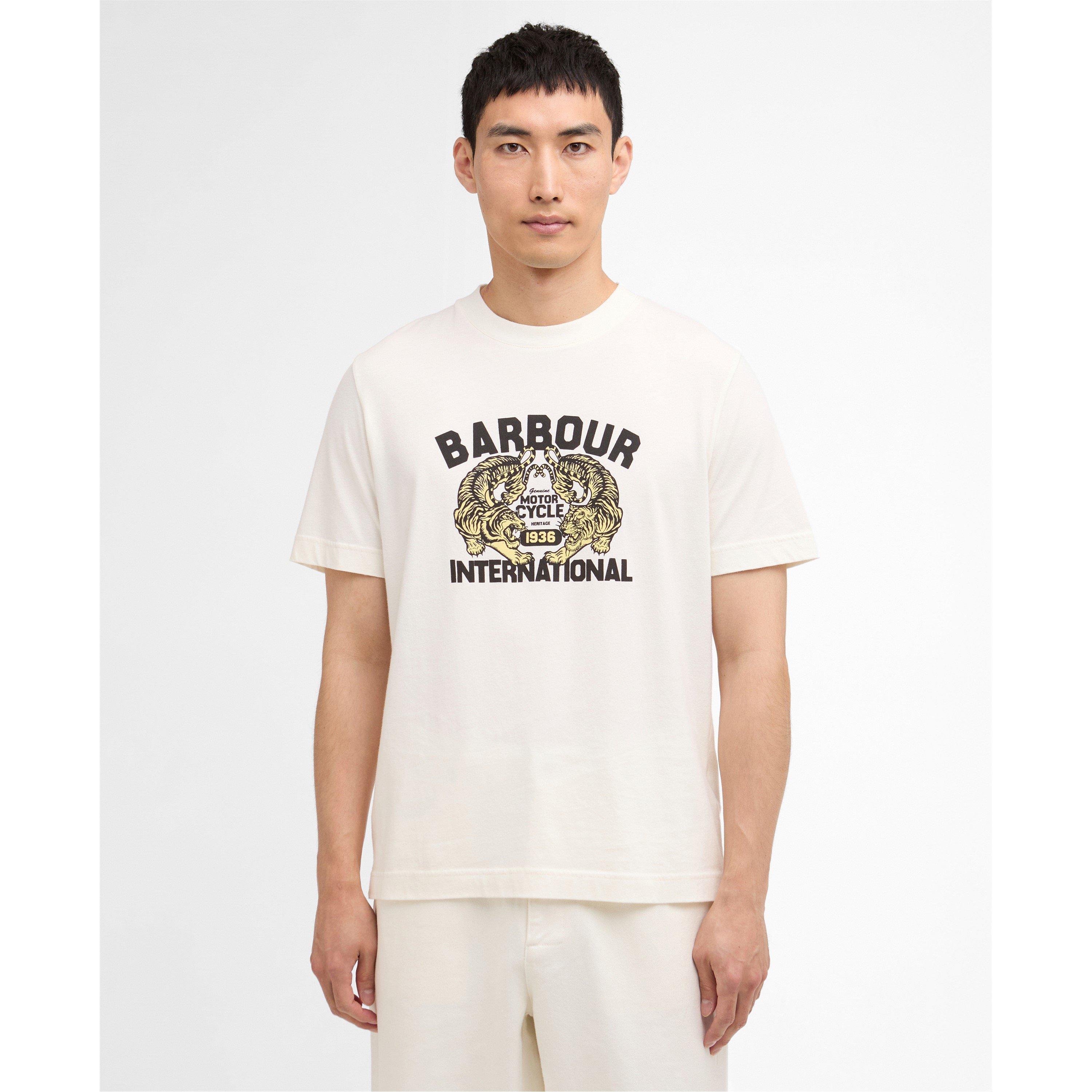 Whspr Wht WH32 - Barbour International - Mens Talisman Graphic T-Shirt - 2