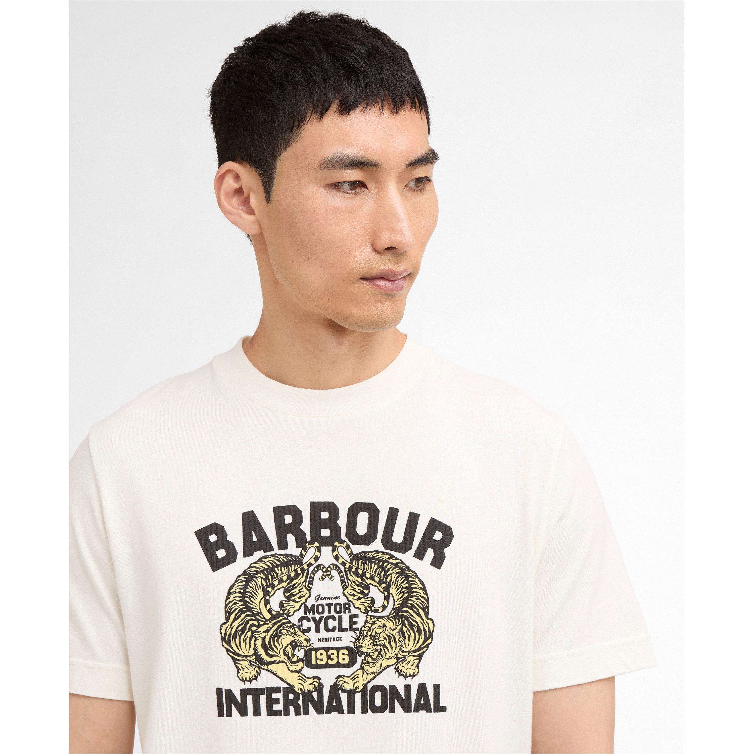 Whspr Wht WH32 - Barbour International - Mens Talisman Graphic T-Shirt - 4