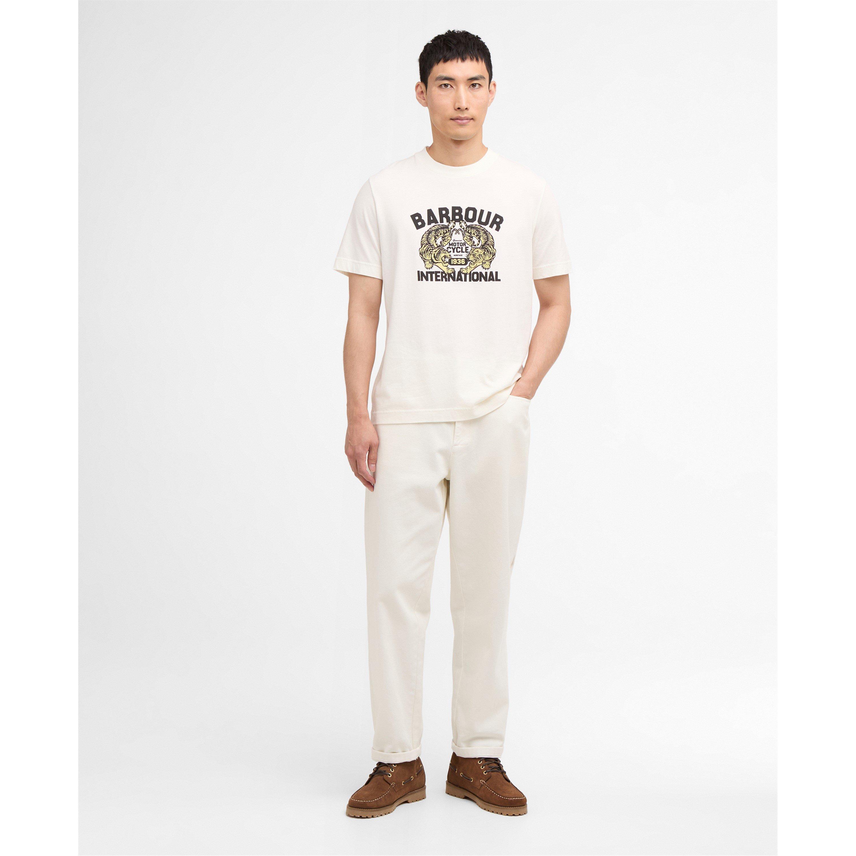 Whspr Wht WH32 - Barbour International - Mens Talisman Graphic T-Shirt - 5