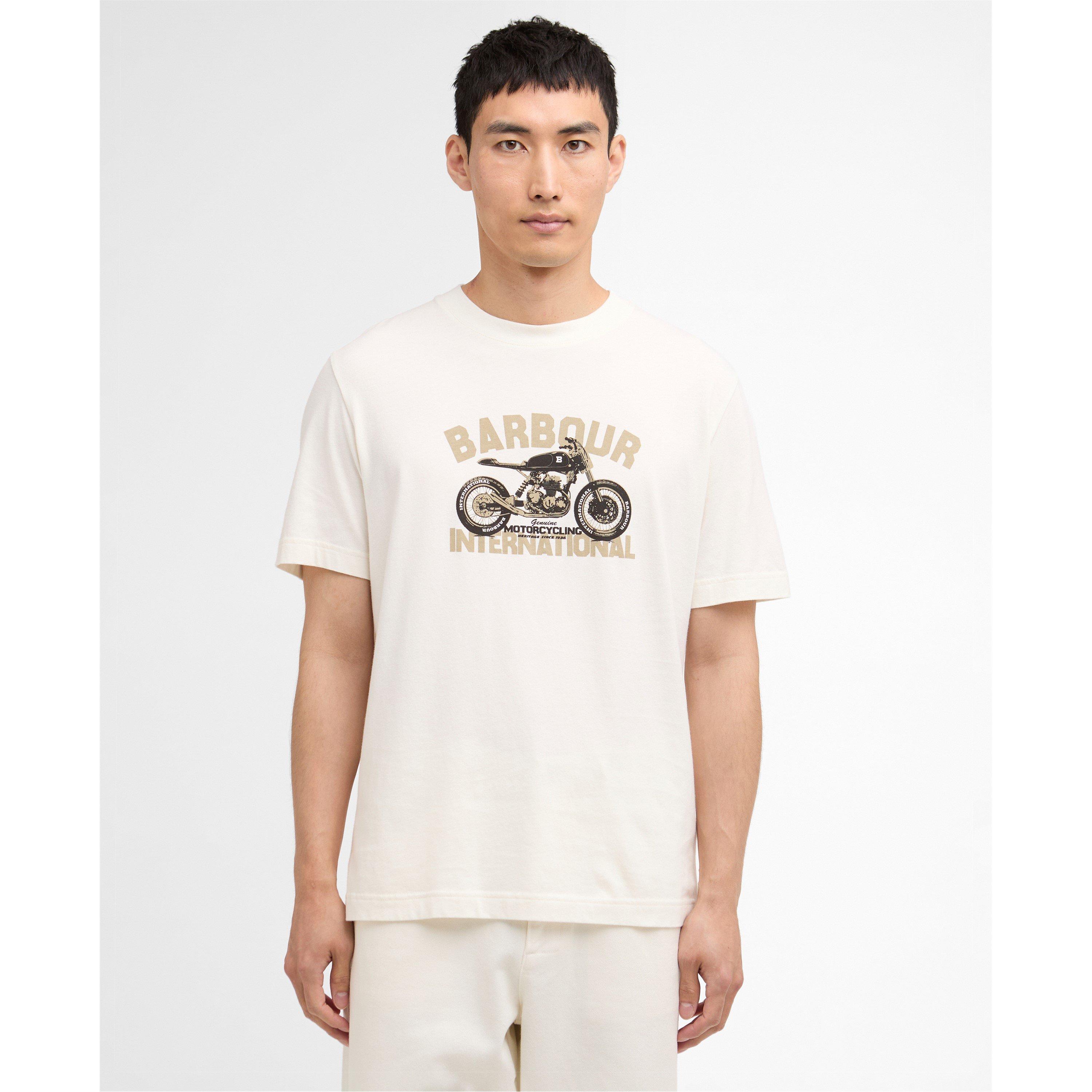 Whspr Wht WH32 - Barbour International - Mens Shifter Graphic Print T-Shirt - 2